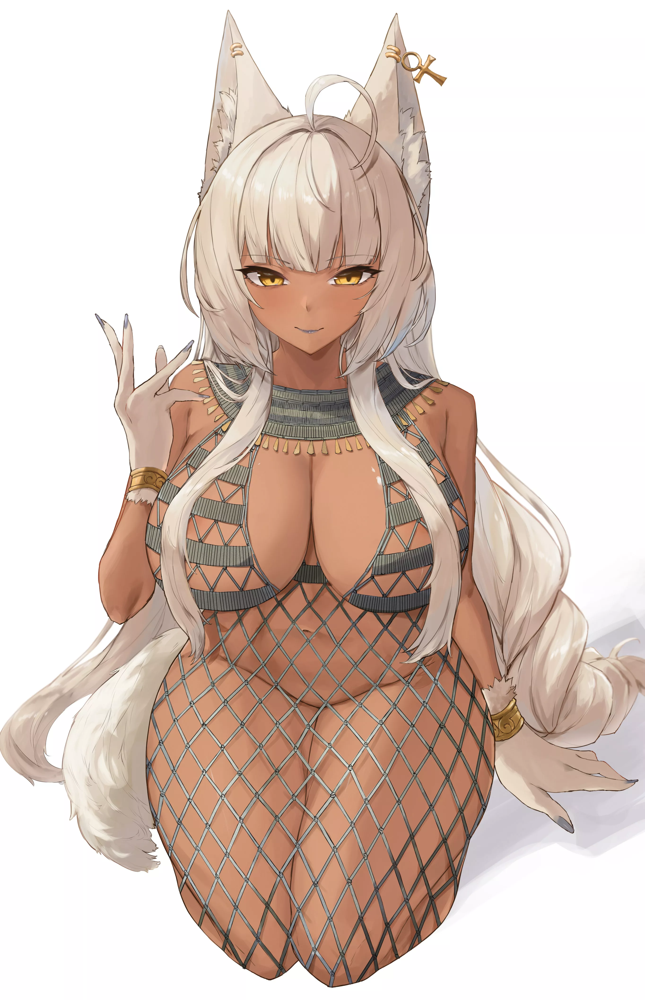 Fishnet Bodysuit Fox Girl (Kataku musou ) [Original]