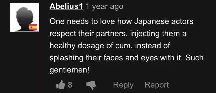 Japanese porn actors are so respectful...