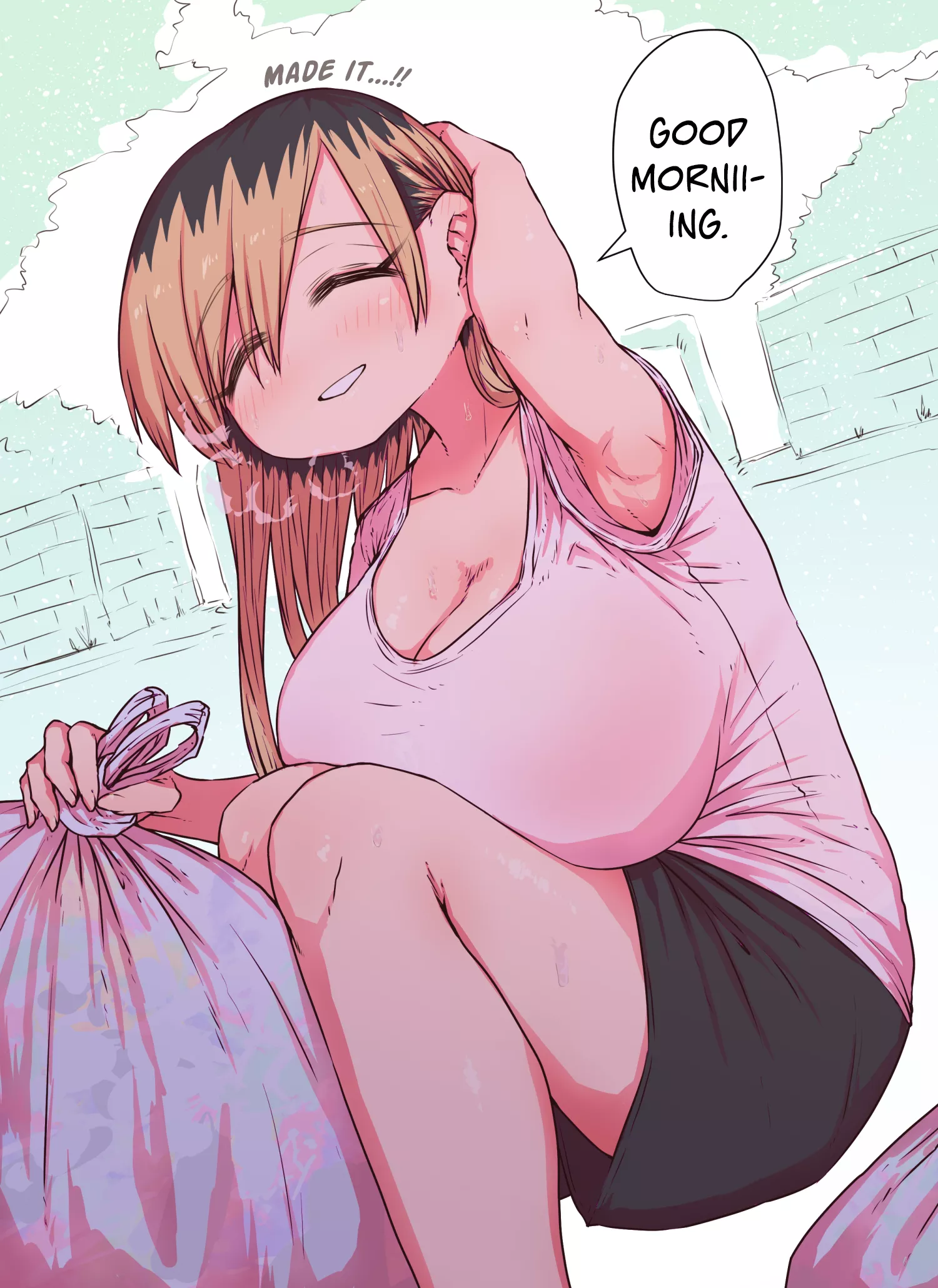 Ochiai-san taking out the trash (zyugoya)