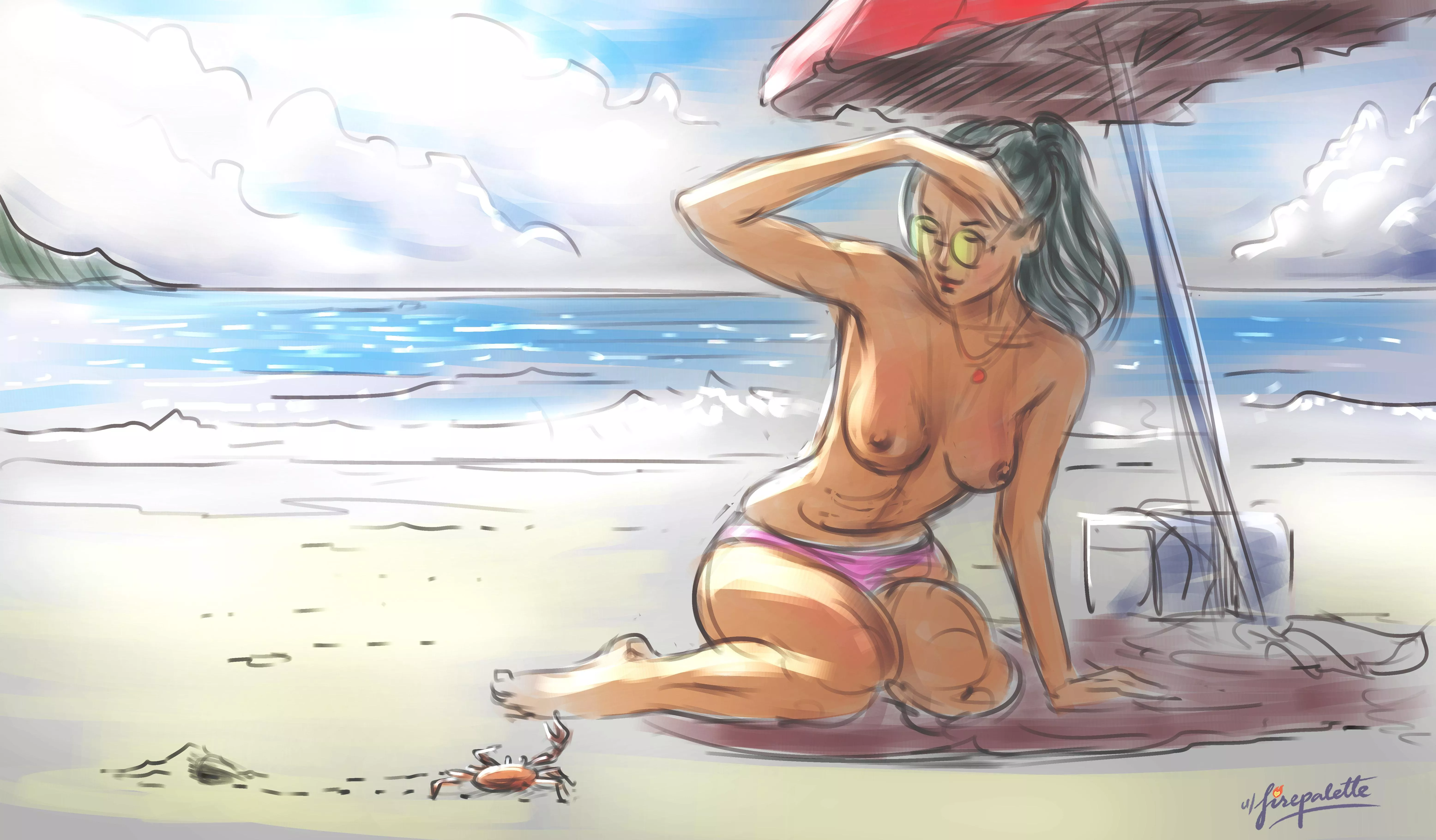 'Beach girl', by me.