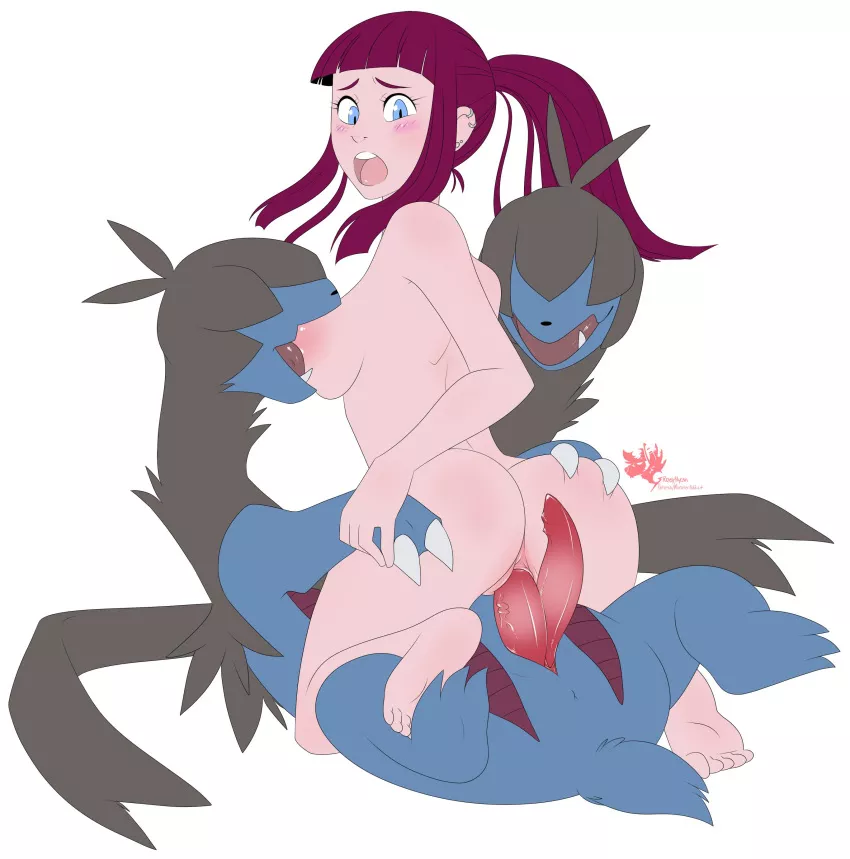 Boys are jealous that she prefers Zweilous' dick (Jolly-Jak)[Pokemon]