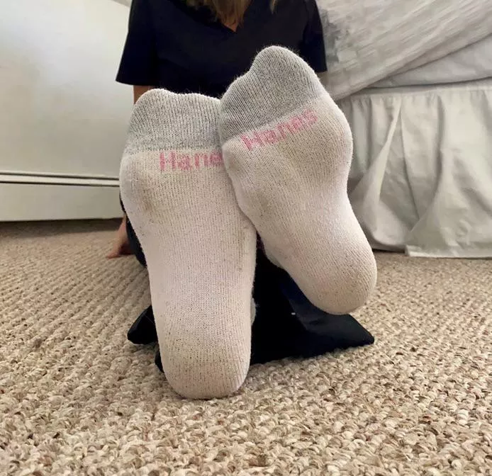 Dirty white Hanes socks