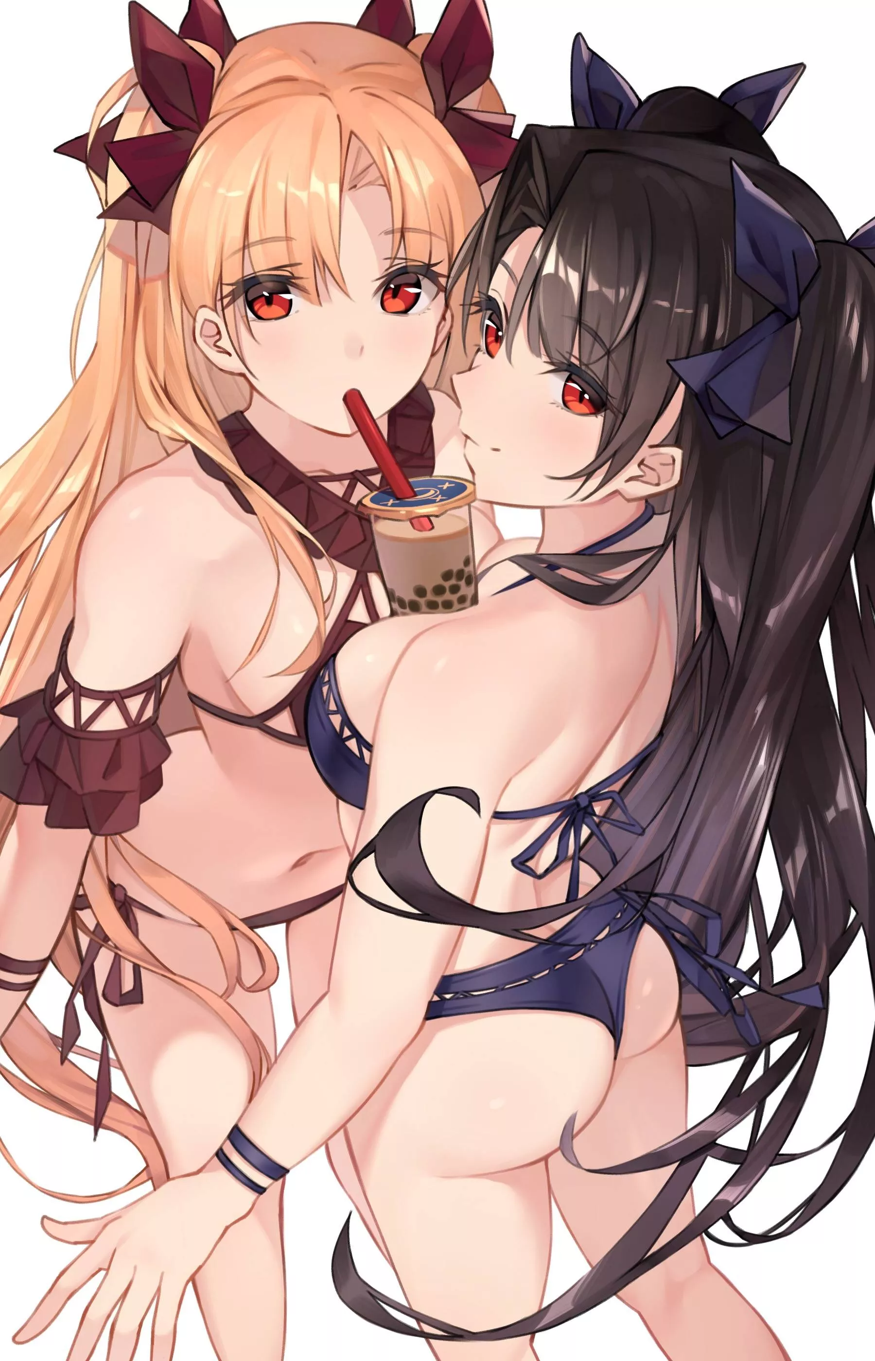 Ishtar and Ereshkigal on bikini [Fate GO]