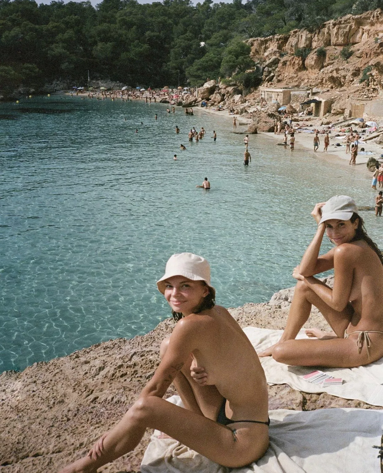 Topless beach (Maddy Relph & friend)