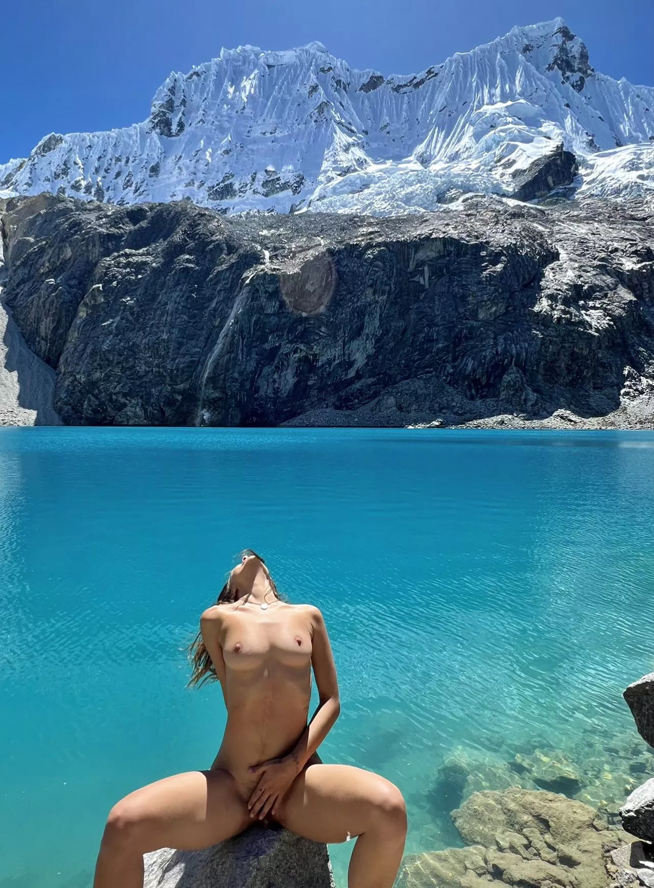 Turning this glacier lake into a nude beach