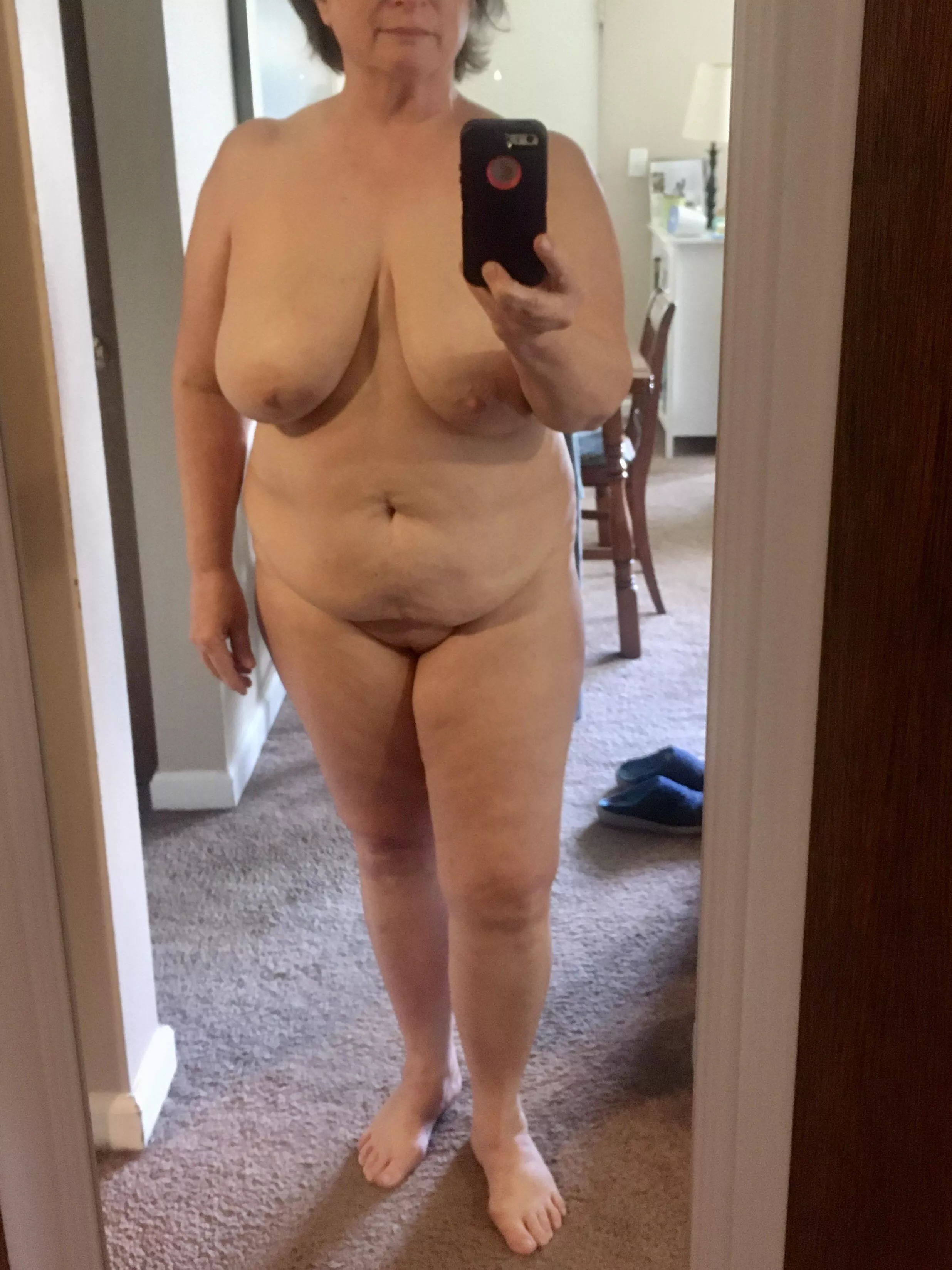 F62 / 5’3” / 190 lbs. Head to toe. Getting braver!