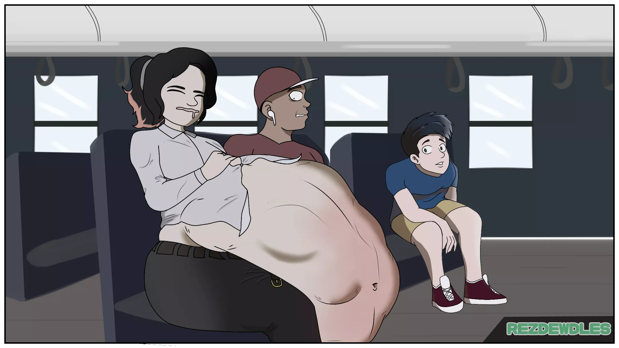 {Image} A Bus Ride Home (Art by RezDewdles)