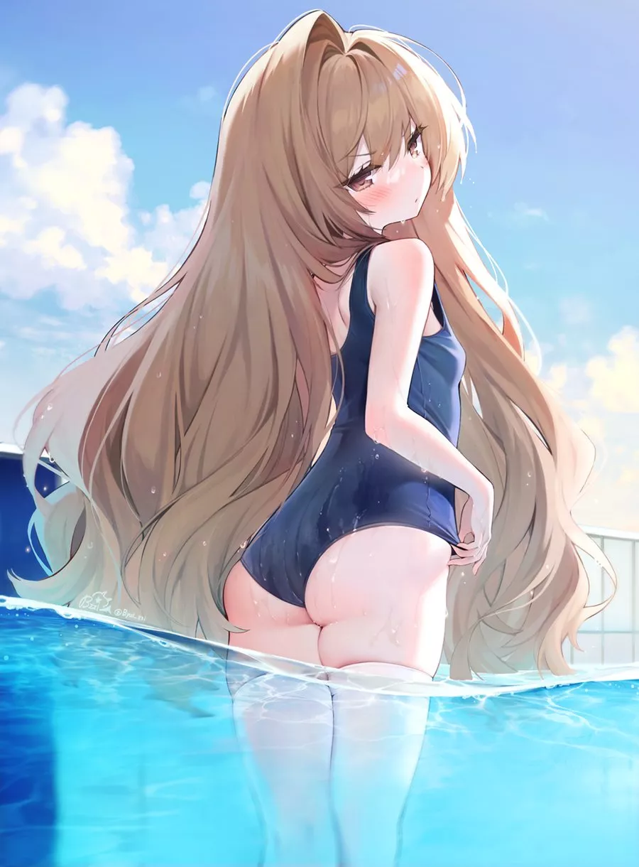 Taiga Aisaka in a pool [Toradora]