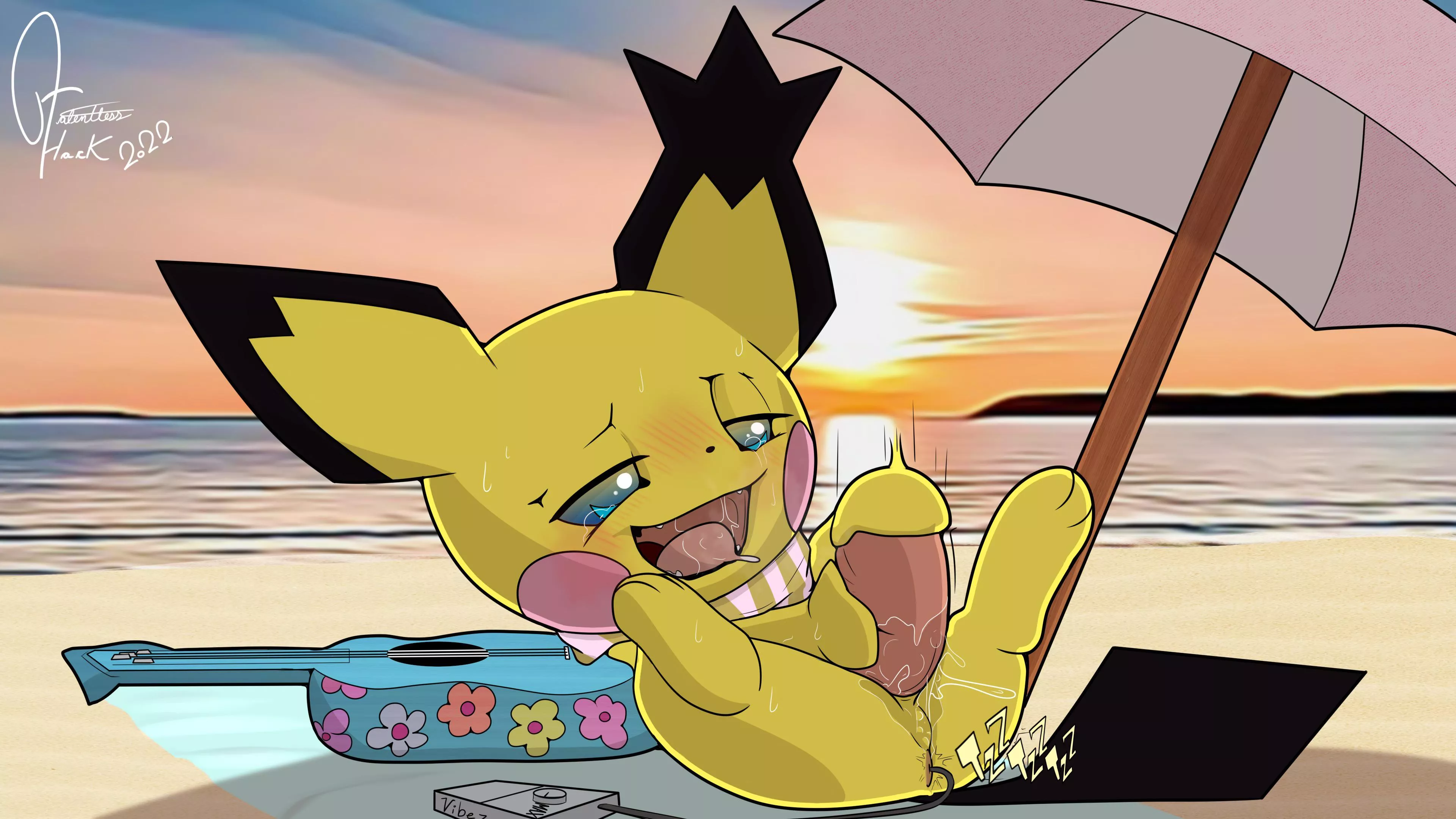 Pichu on the beachu [F] (Nine-Volt aka talentlesshack)