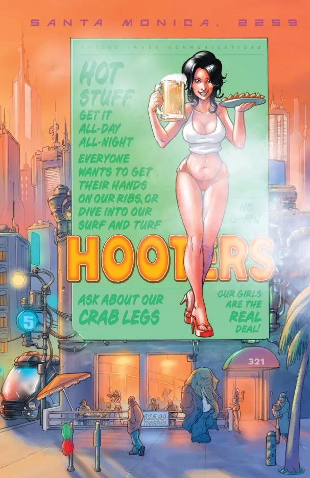 Hooters in 2259 [Elephantmen #45]