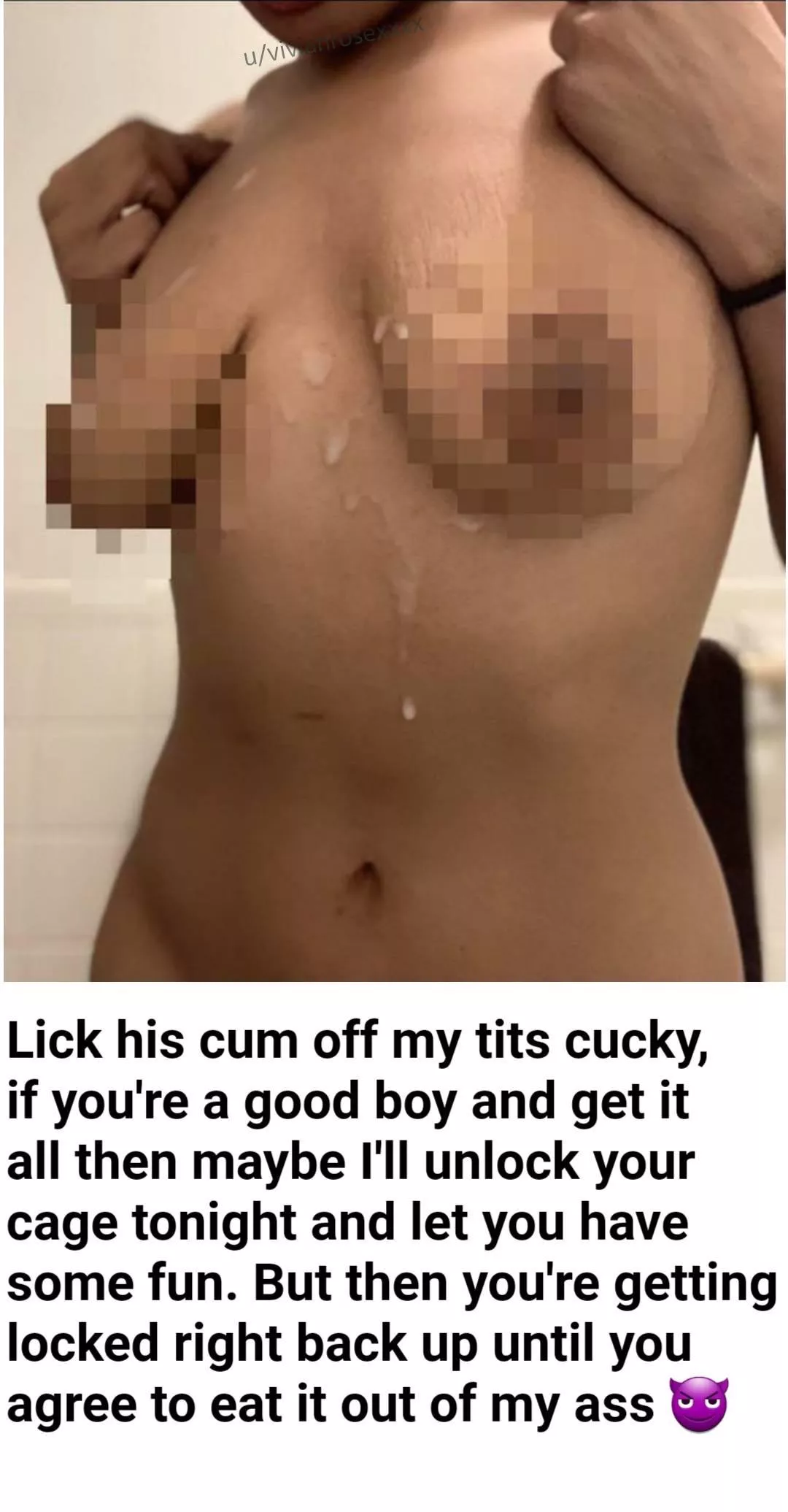 I'll teach you how to eat your own cum in preparation for being cucked