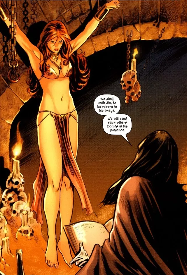 Sonja in Bondage [Red Sonja: Vacant Shell]