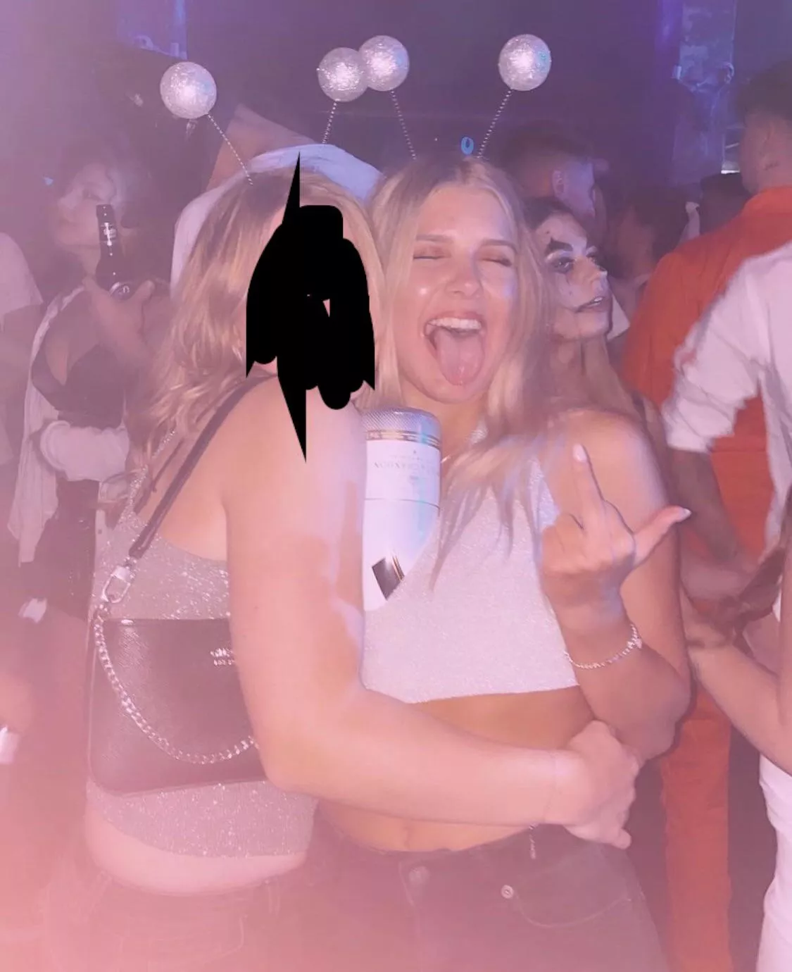 My gf loves to party