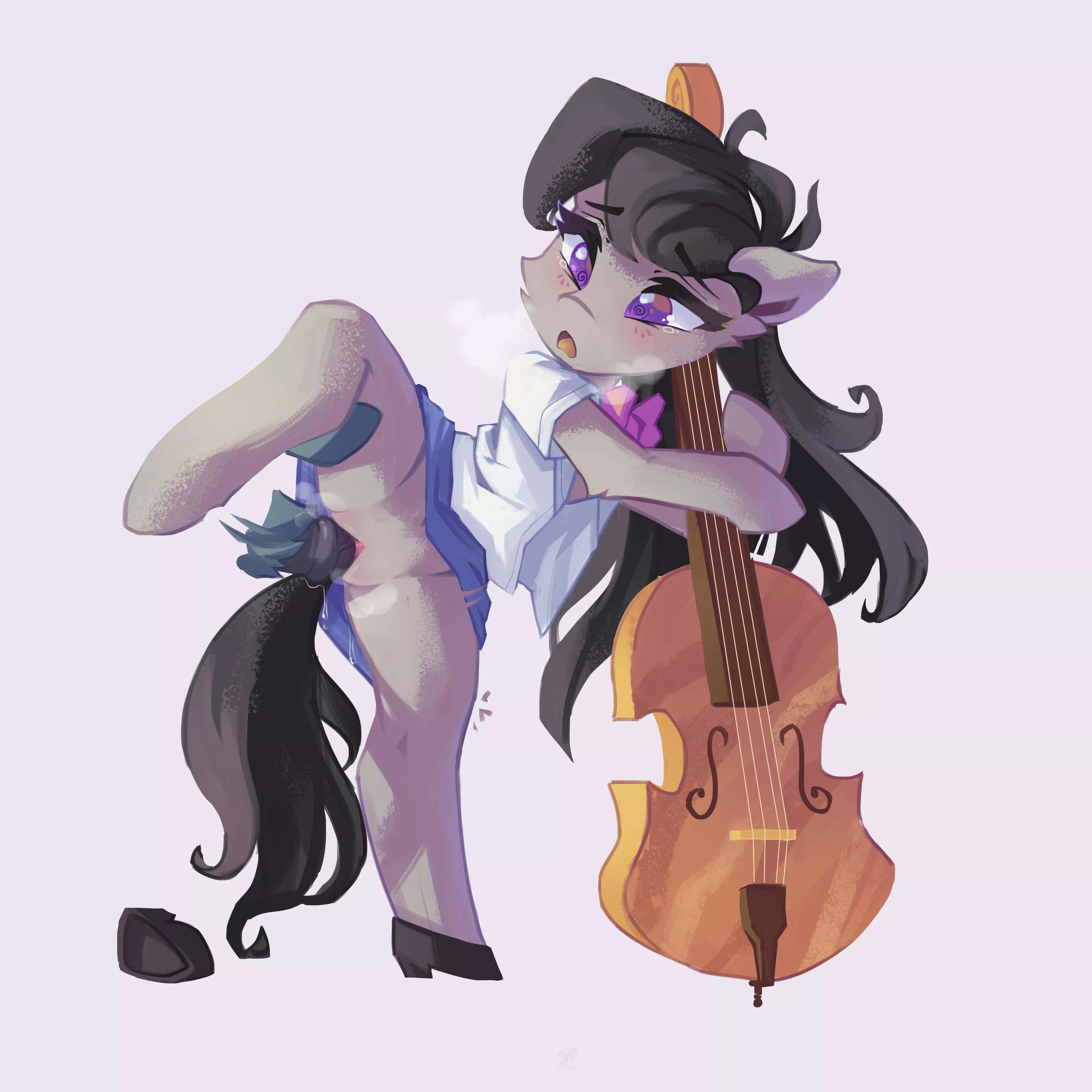 Octavia's Cello Practice Interrupted (@saxo_pi/@notsafefor_pi)