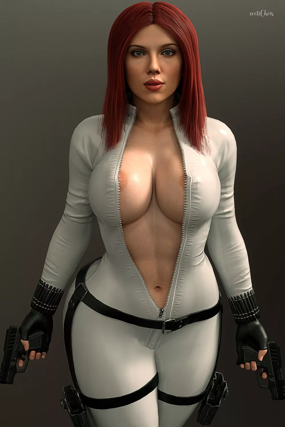 Black Widow primed and ready for action (ErotiChris) [Marvel]