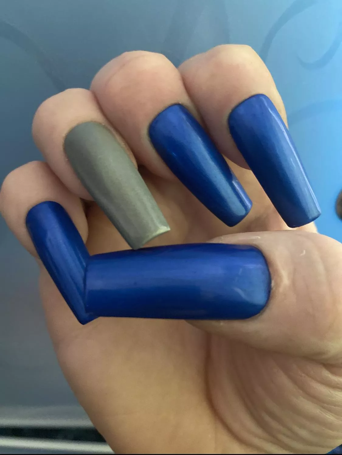 Metallic blue