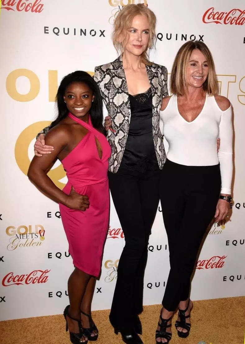 Nicole Kidman with Simone Biles