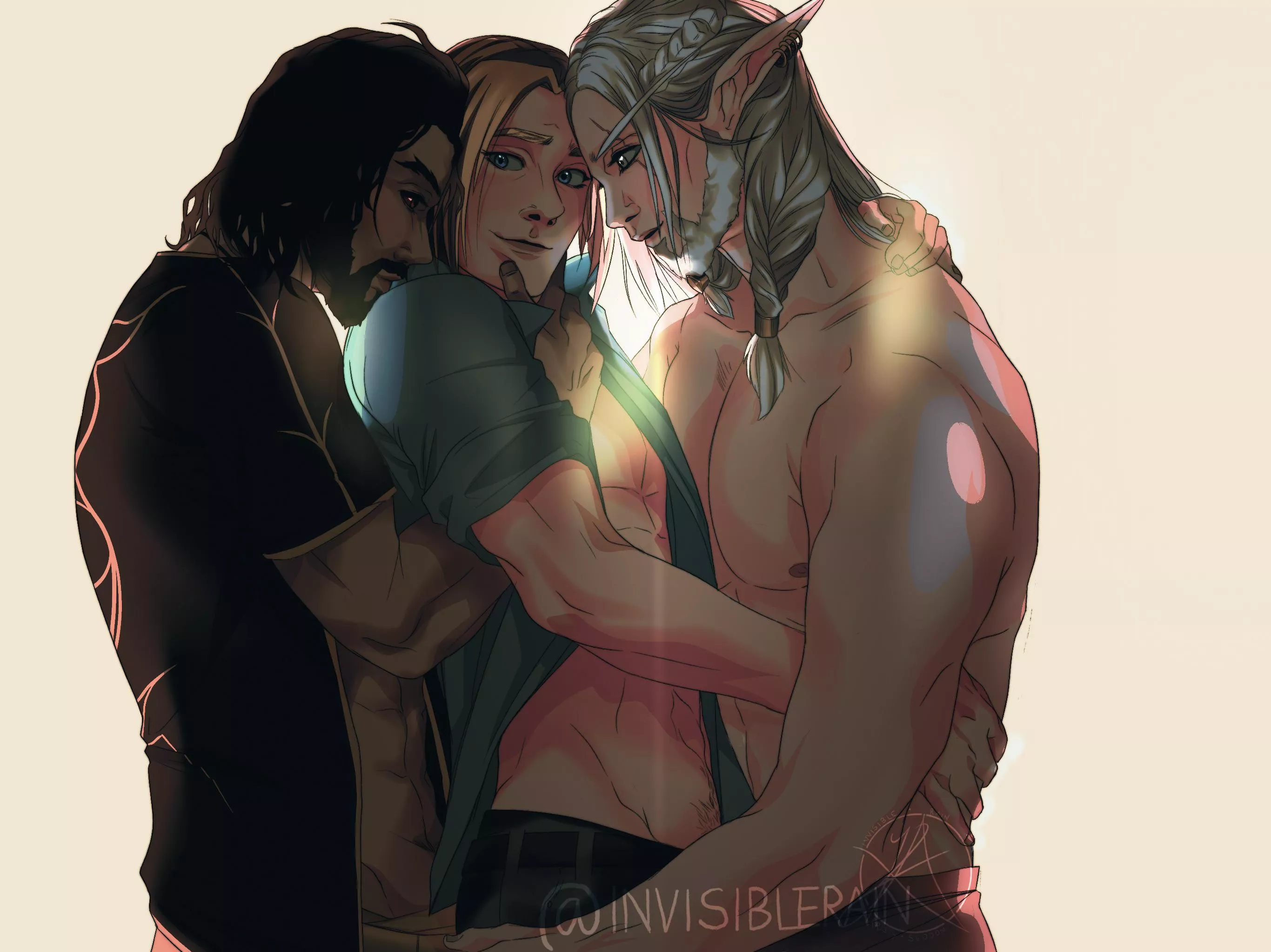 THREESOME FOR THE PRINCE - art by poster