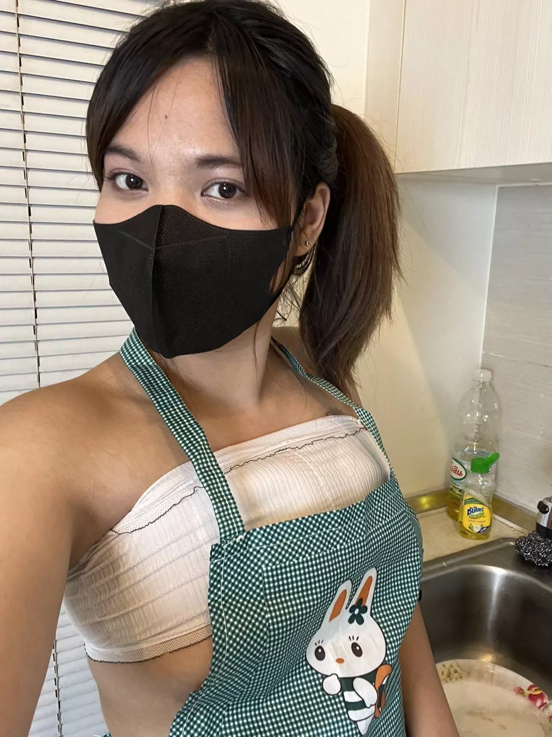 Me and my cute rabbit apron ðŸ¥°[F]