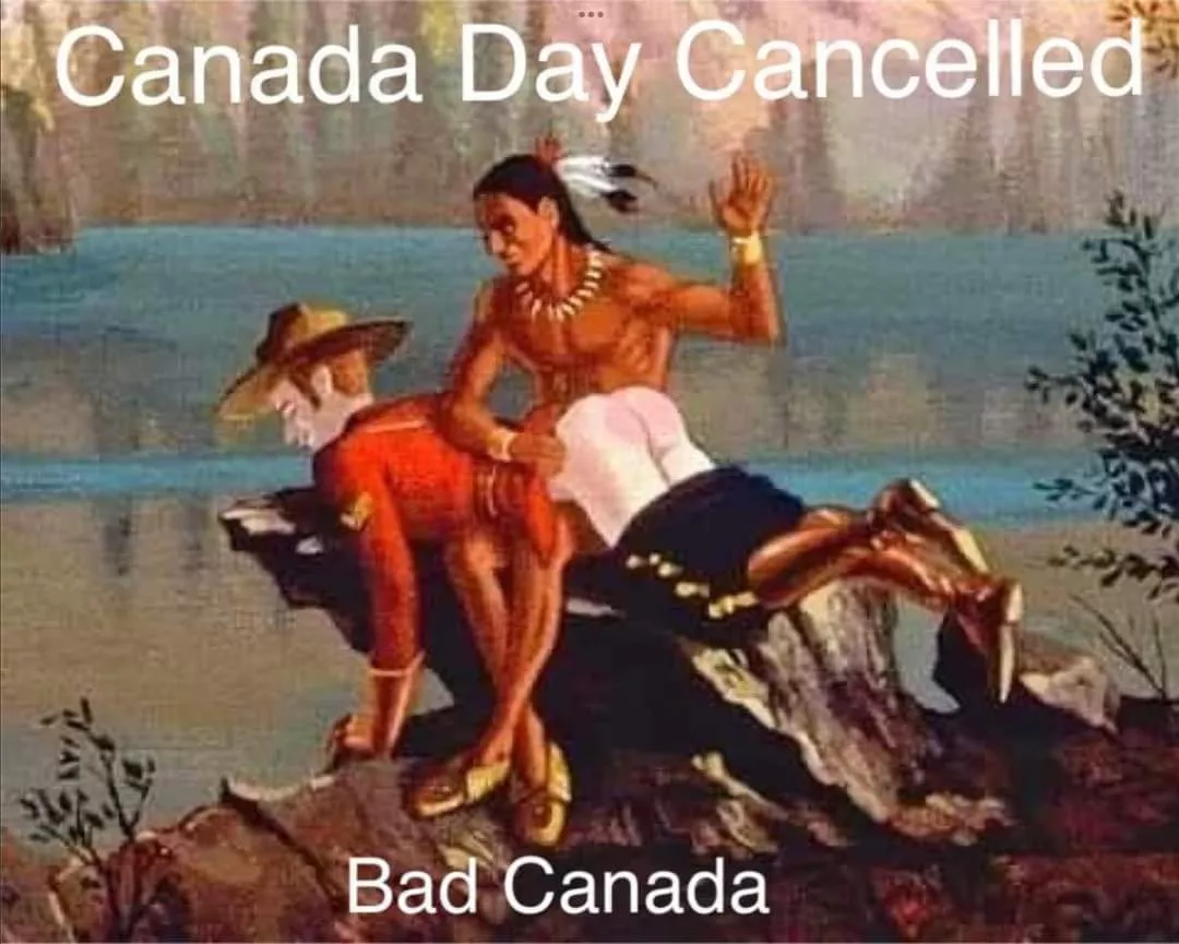 Spanking for colonialism and white mountie ass. P.S Cancel Canada Day and 4th of July for reals.