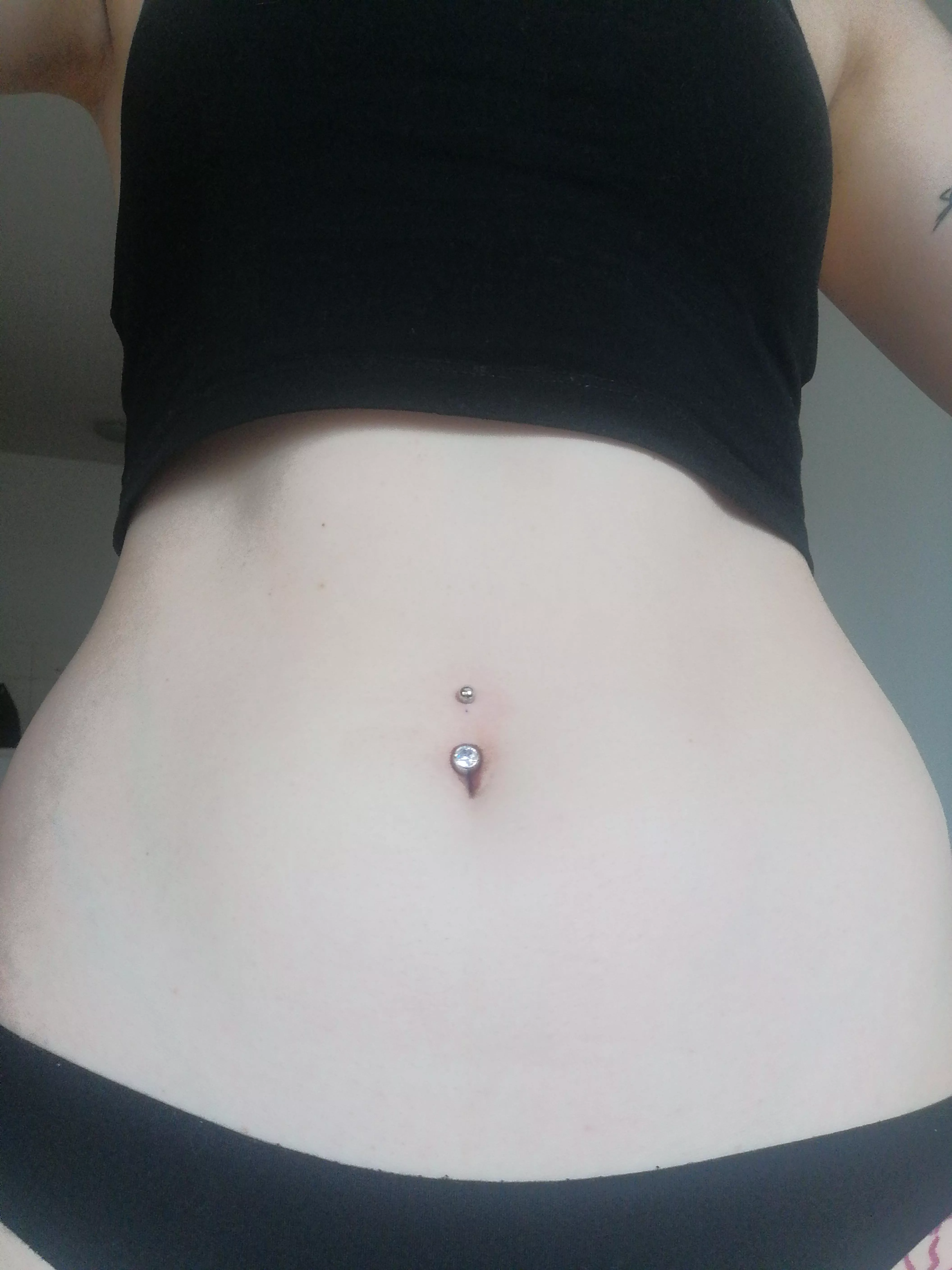 how about a fresh pierced bellybutton?