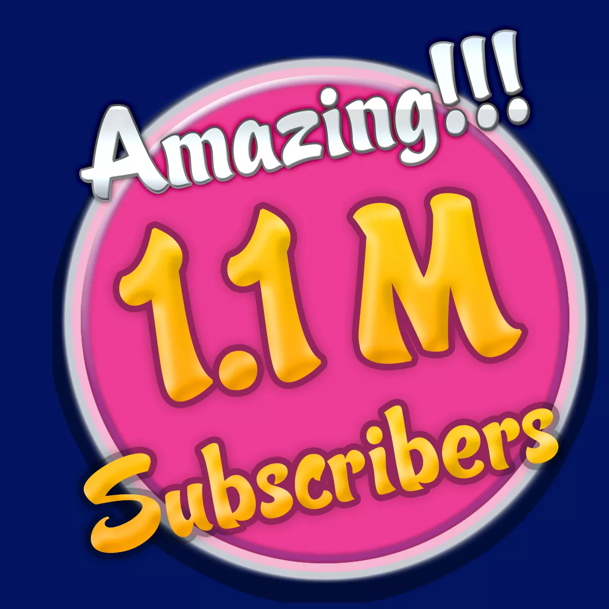 AMAZING 1.1 million subscribers - Congrats