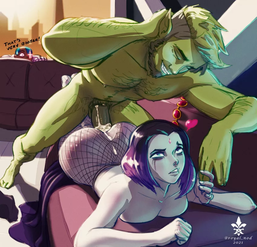 Beast Boy is finally a man (Royal Nod)