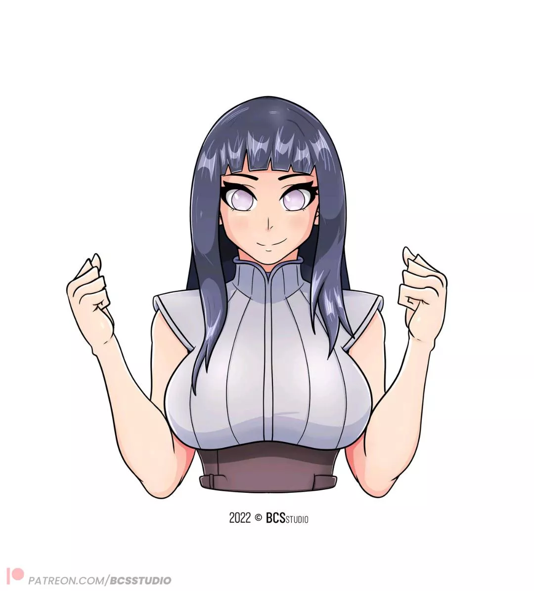 Busty Hinata [Naruto] (art by BCSstudio)