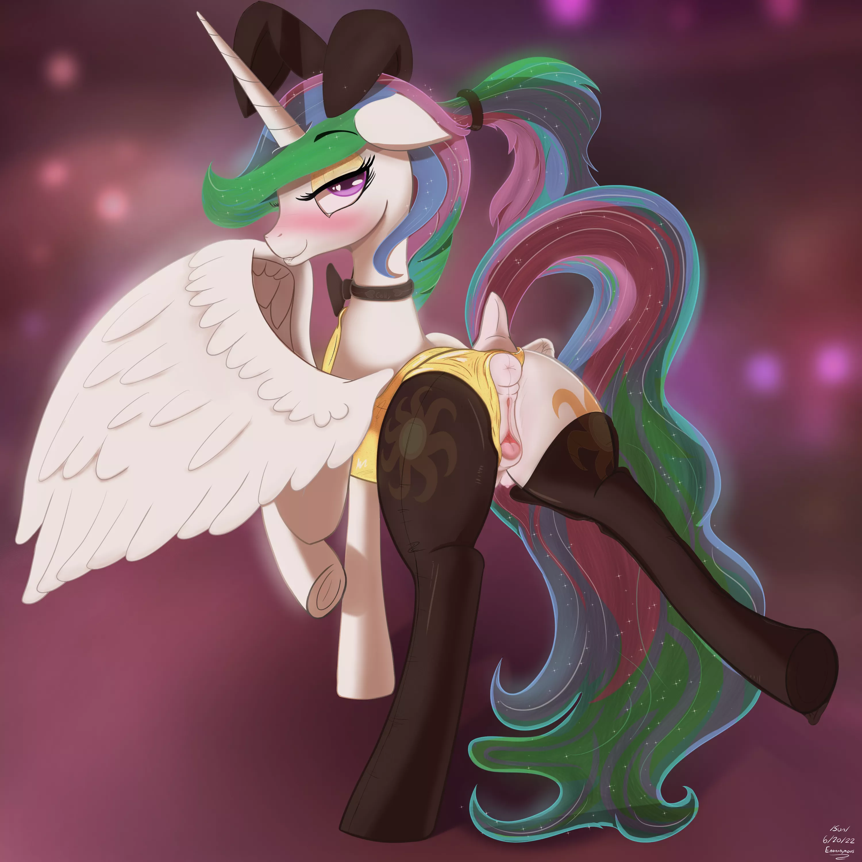 Celestia in a Bunny Outfit (enonnnymous)