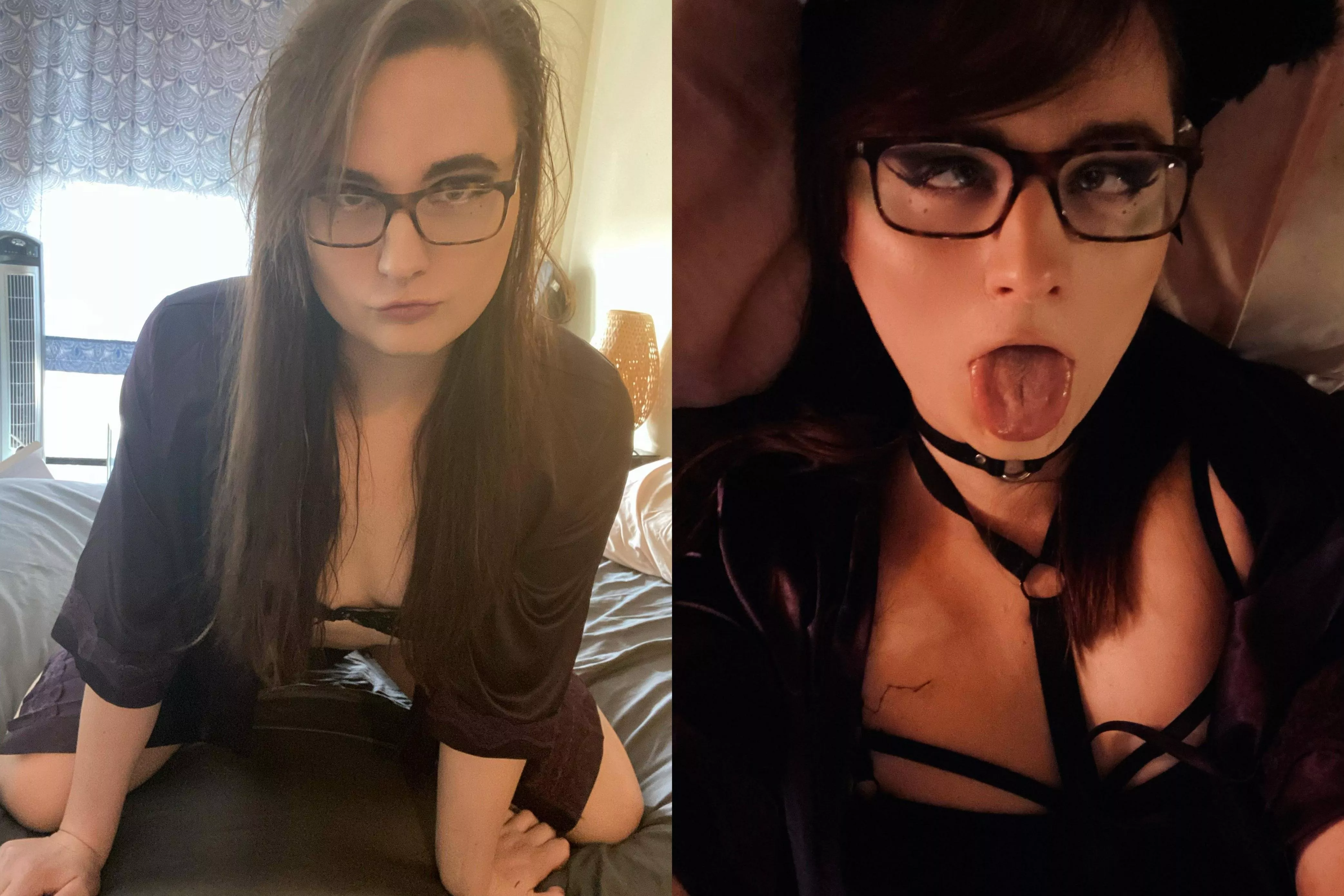 How I look before and during sex