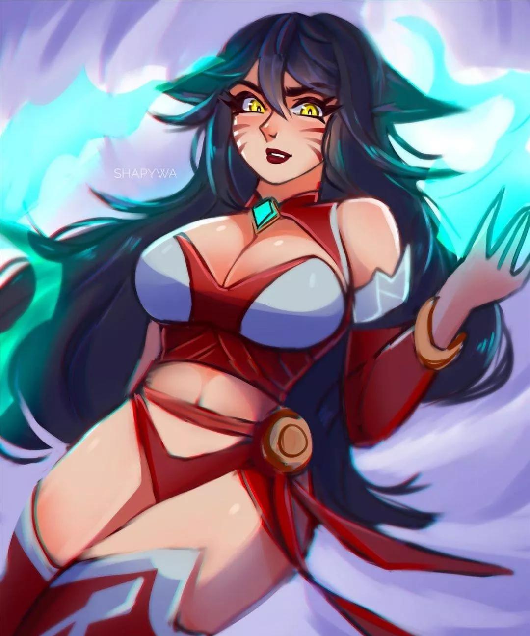 Ahri's dress is ruined (Shapy_wa)