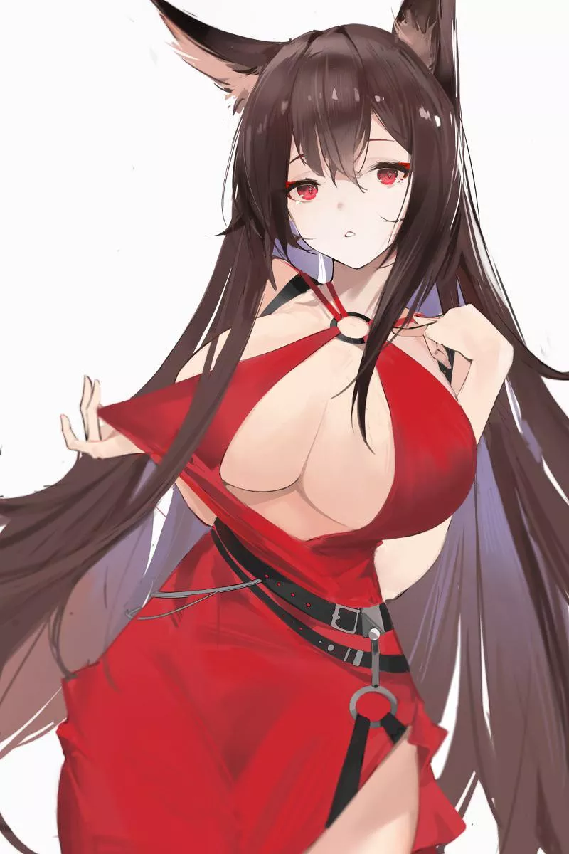 Akagi in red