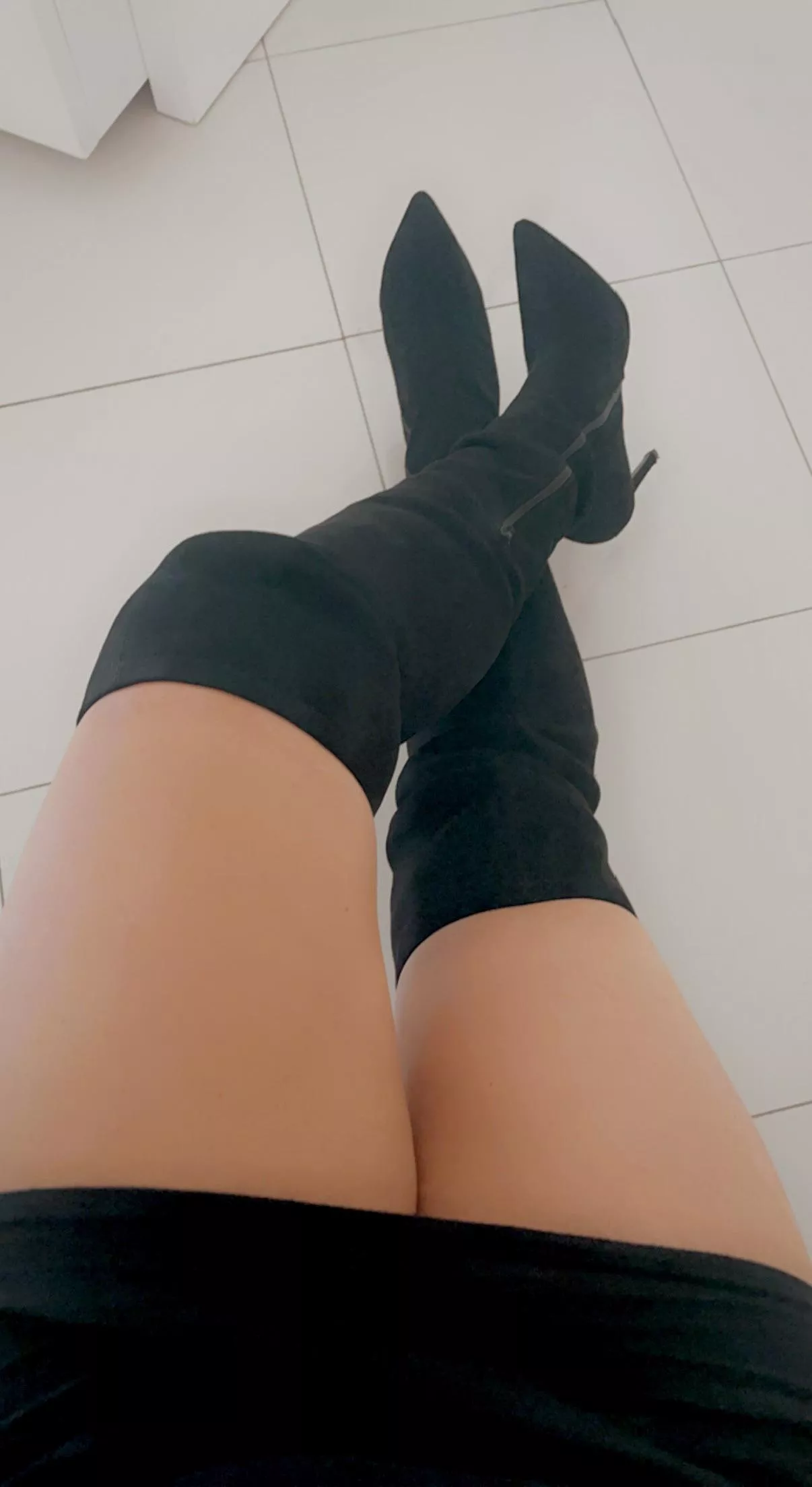 Black stiletto boots