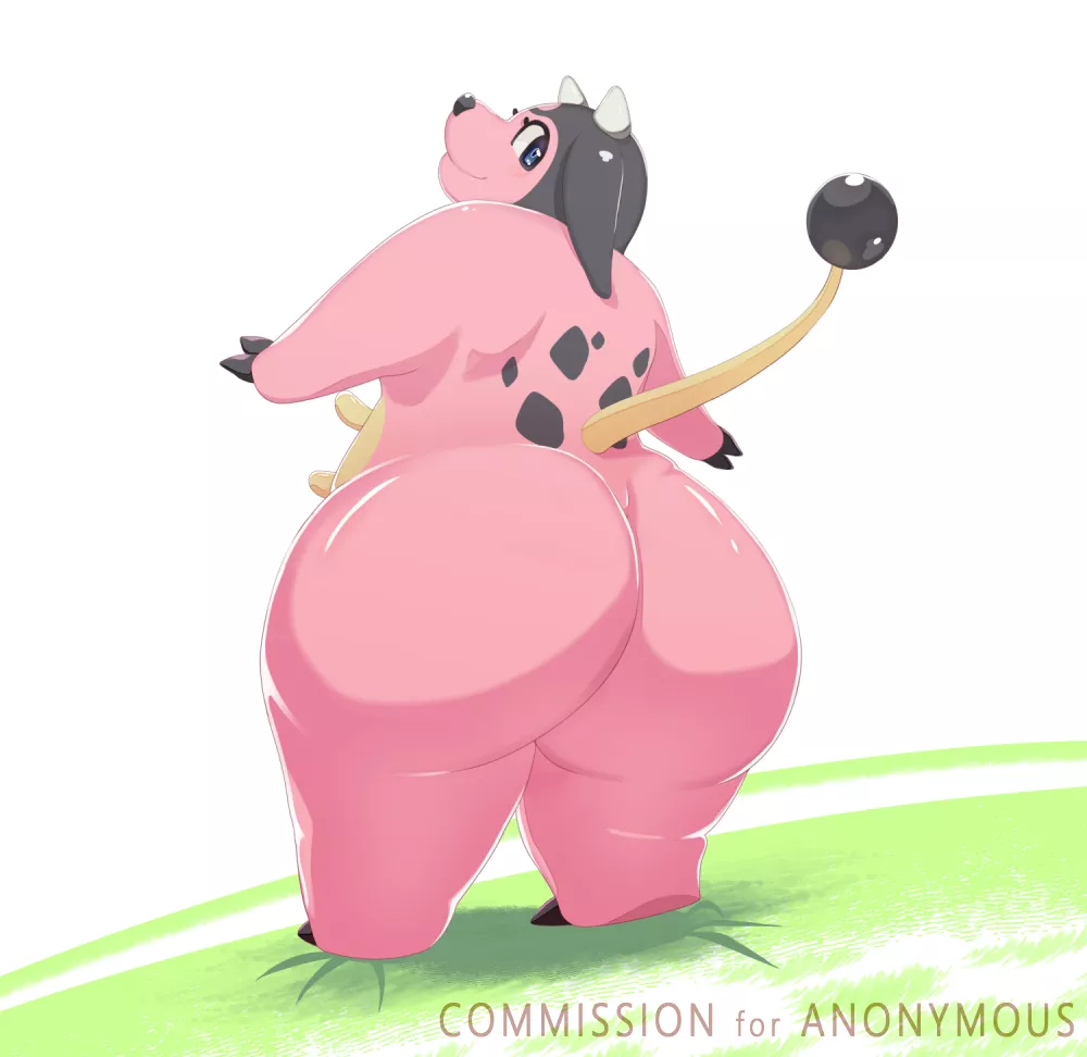 [F](Solo)(My Artwork) Large Miltank in the field