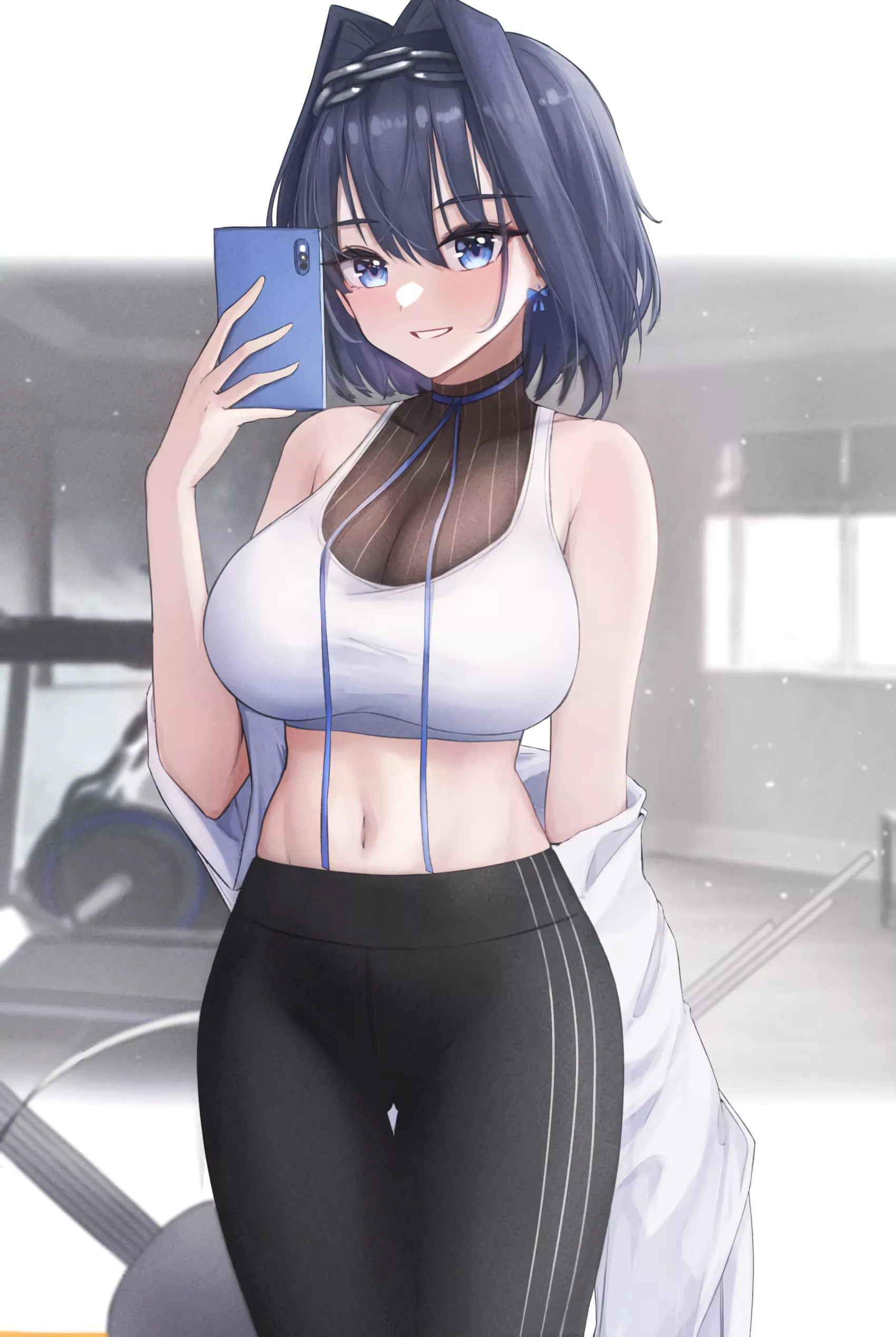 Ouro Kronii in the gym (Mofu07519) [Hololive]