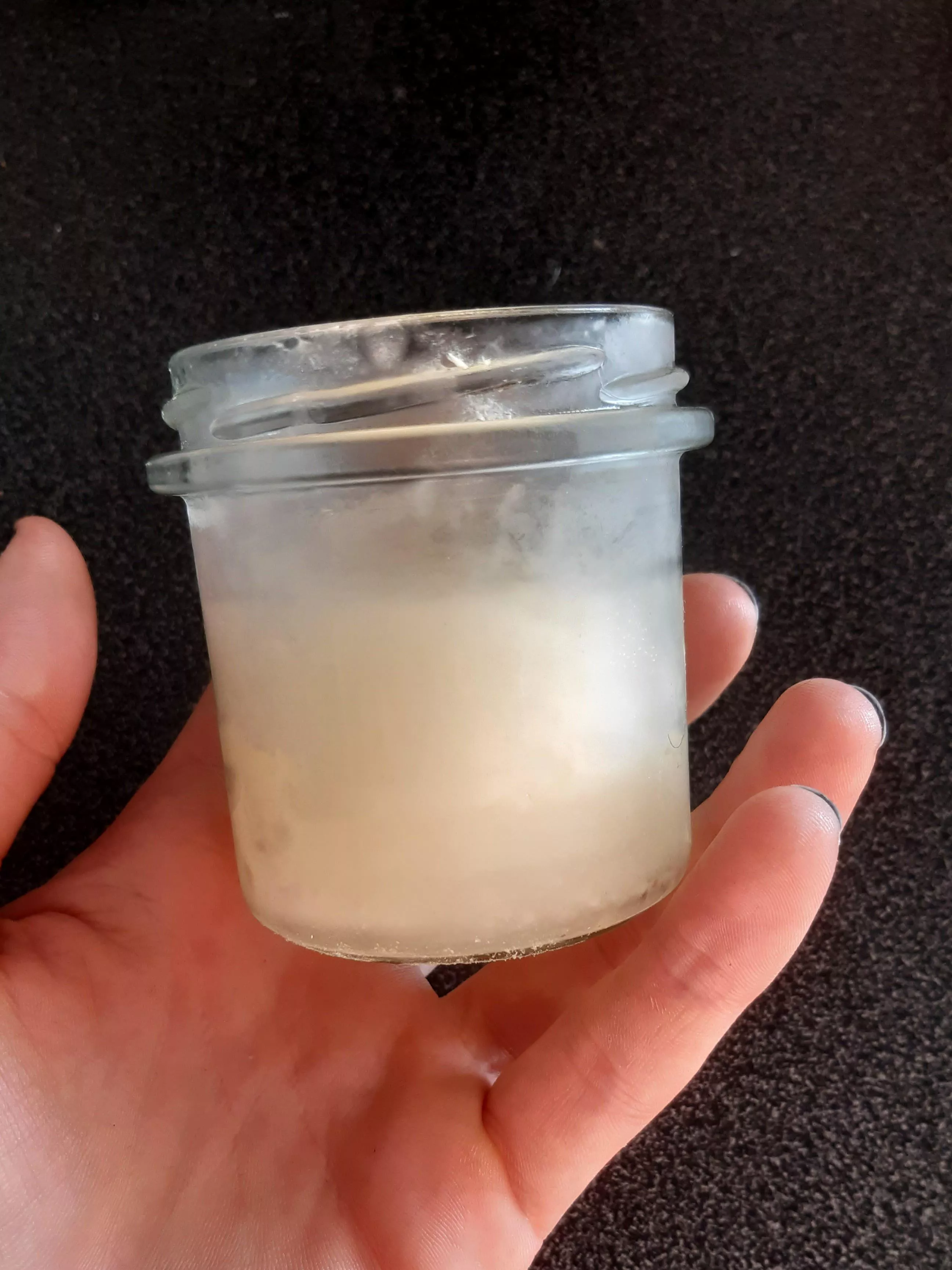 A jar full of frozen cum: Please read my comment