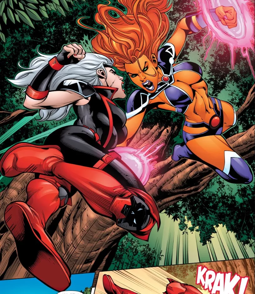 Rose vs Starfire [Red Hood And The Outlaws (2011) #39]