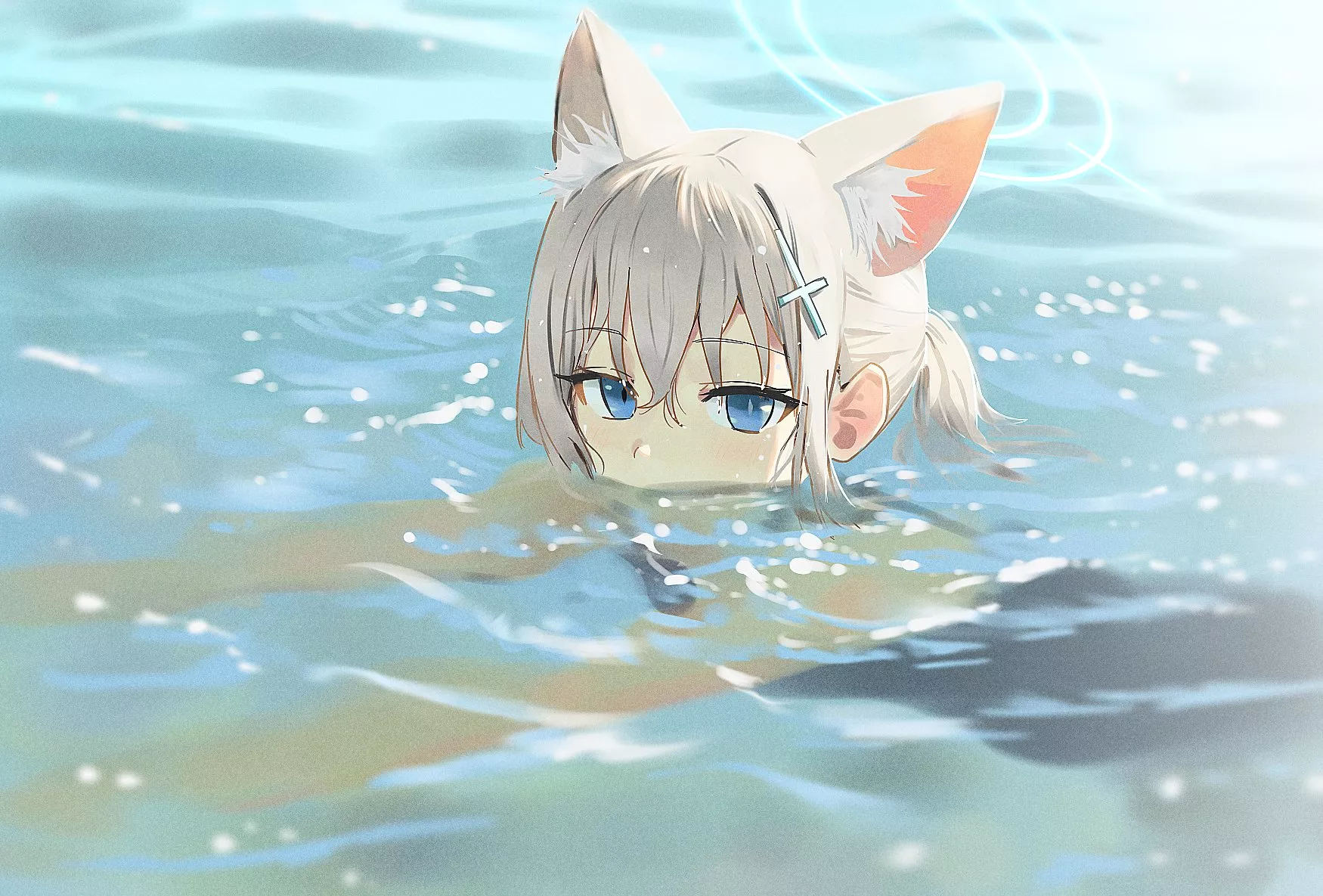 Swimming Shiroko [Blue Archive]