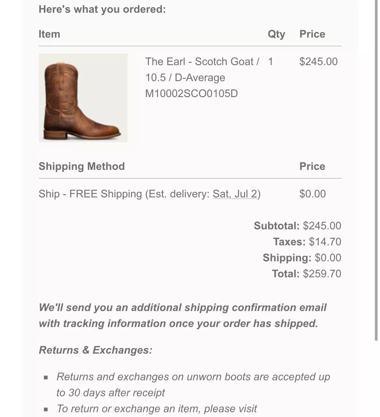 I ordered my first pair of Tecovas boots. Do anyone of you have a pair and if so do you like them?