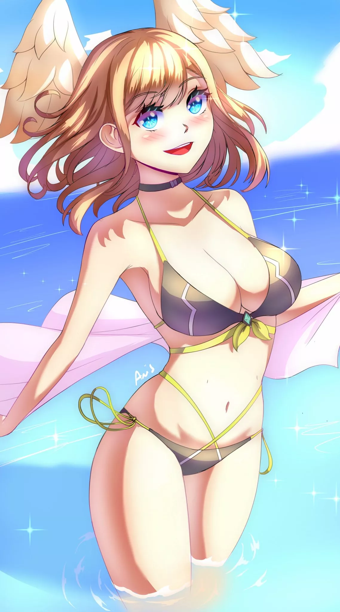 Swimsuit Eunie Another Reason To Love Summer (Anisdrawn) [Xenoblade]