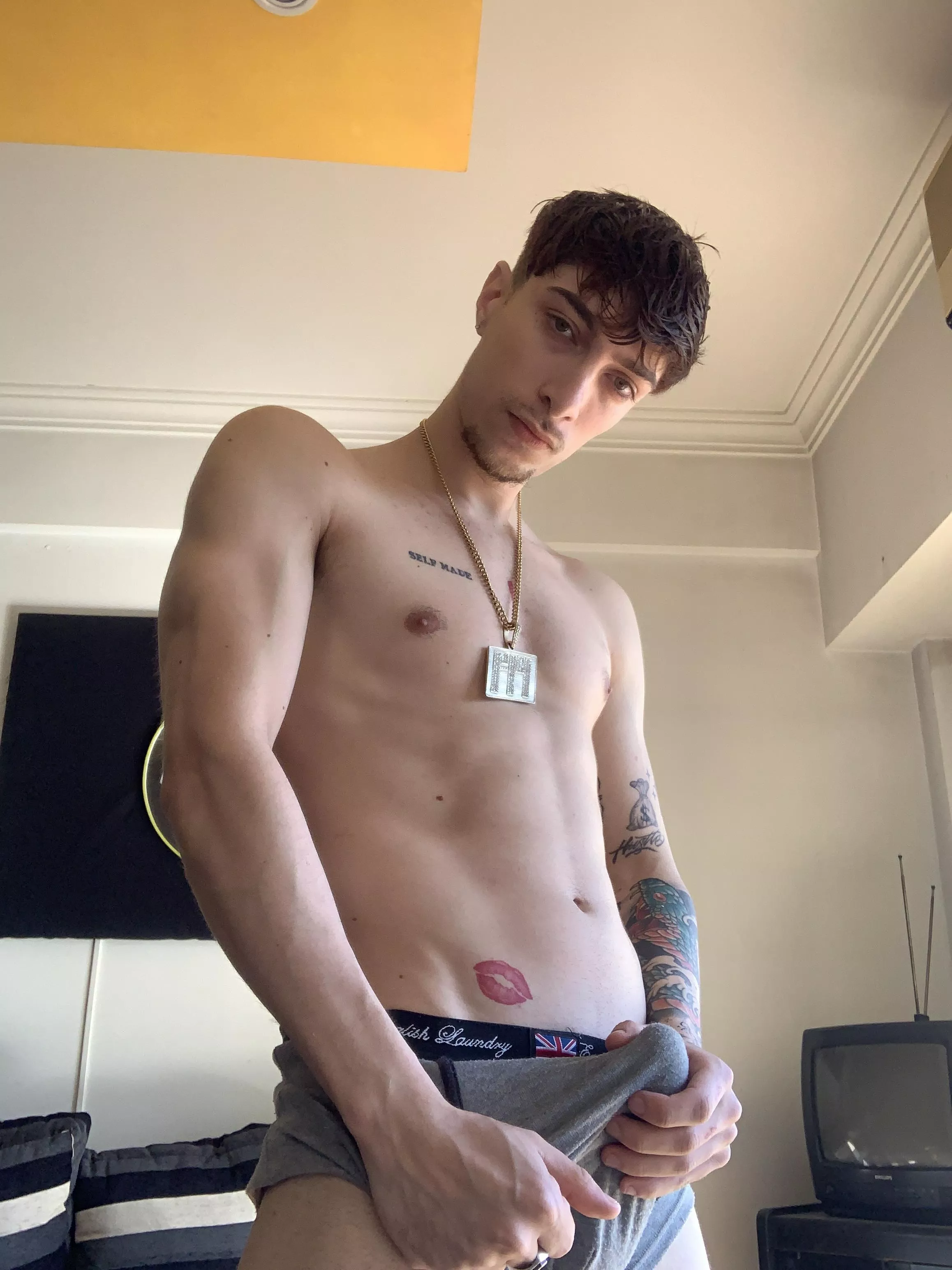 after training it got hard | vote if you would suck my dick