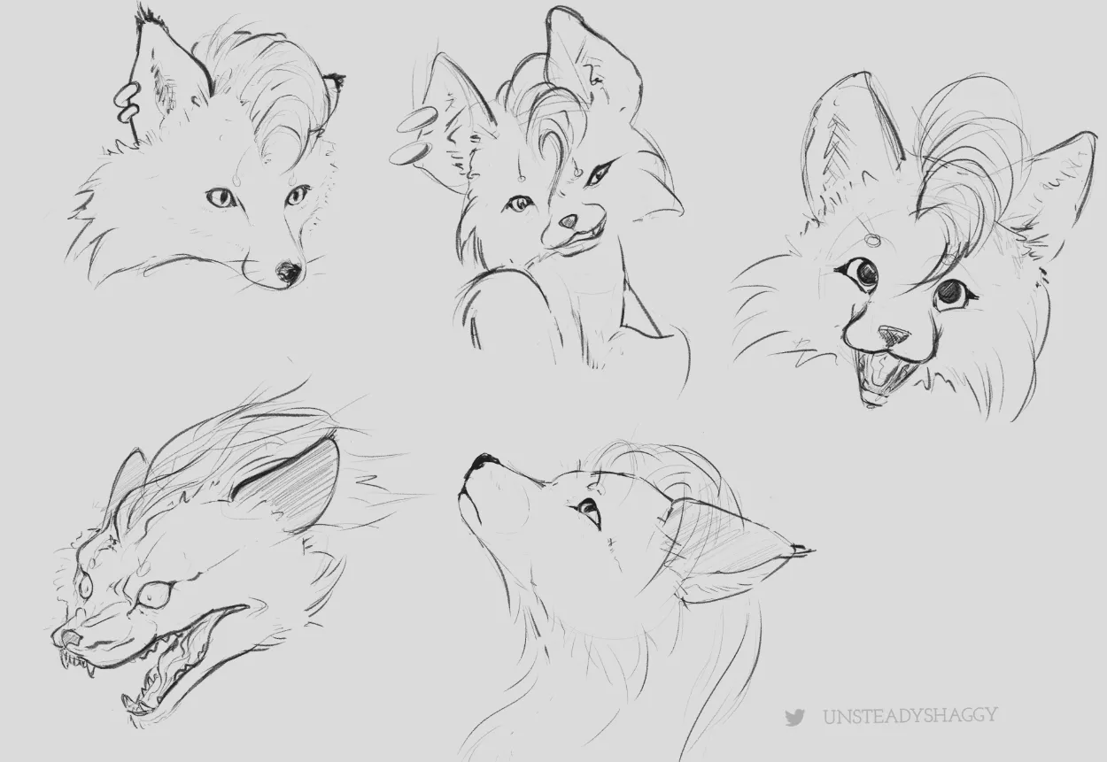 Expressive expressions (Sketches by me)