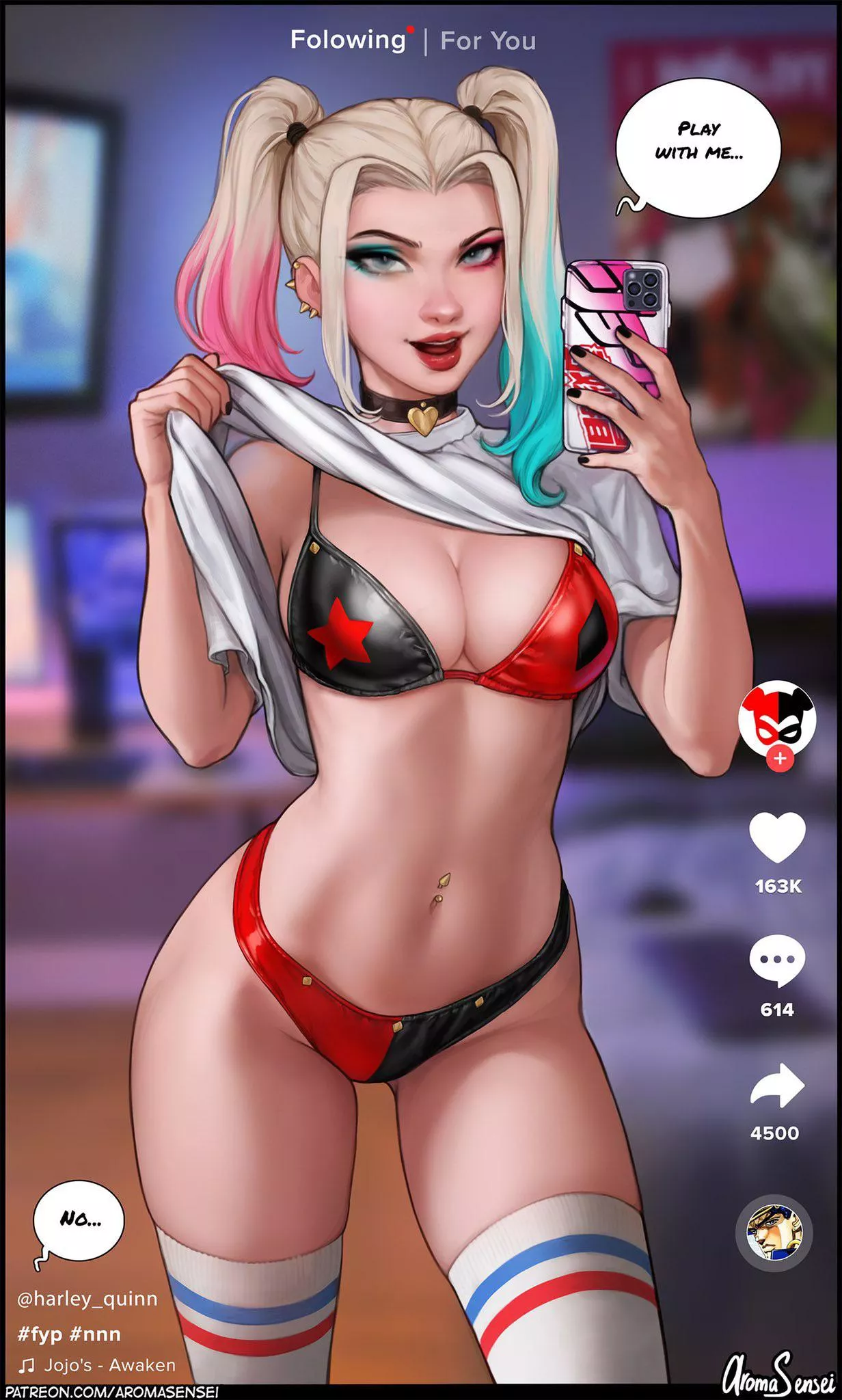 Harley teasing a little (AromaSensei)