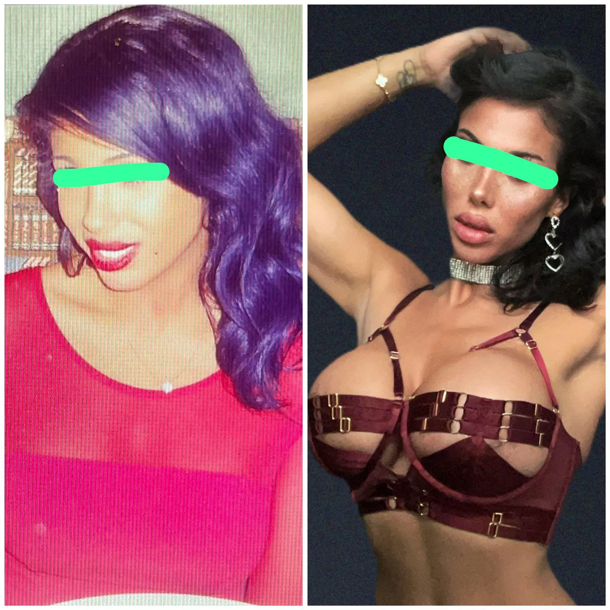 I am shy but I wanted to share my face transformation on my bimbofication journey. I need to keep going! 10 years.