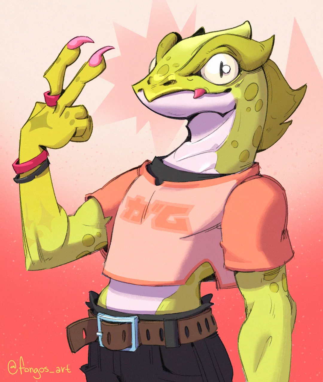 Scalie OC! (art by me)