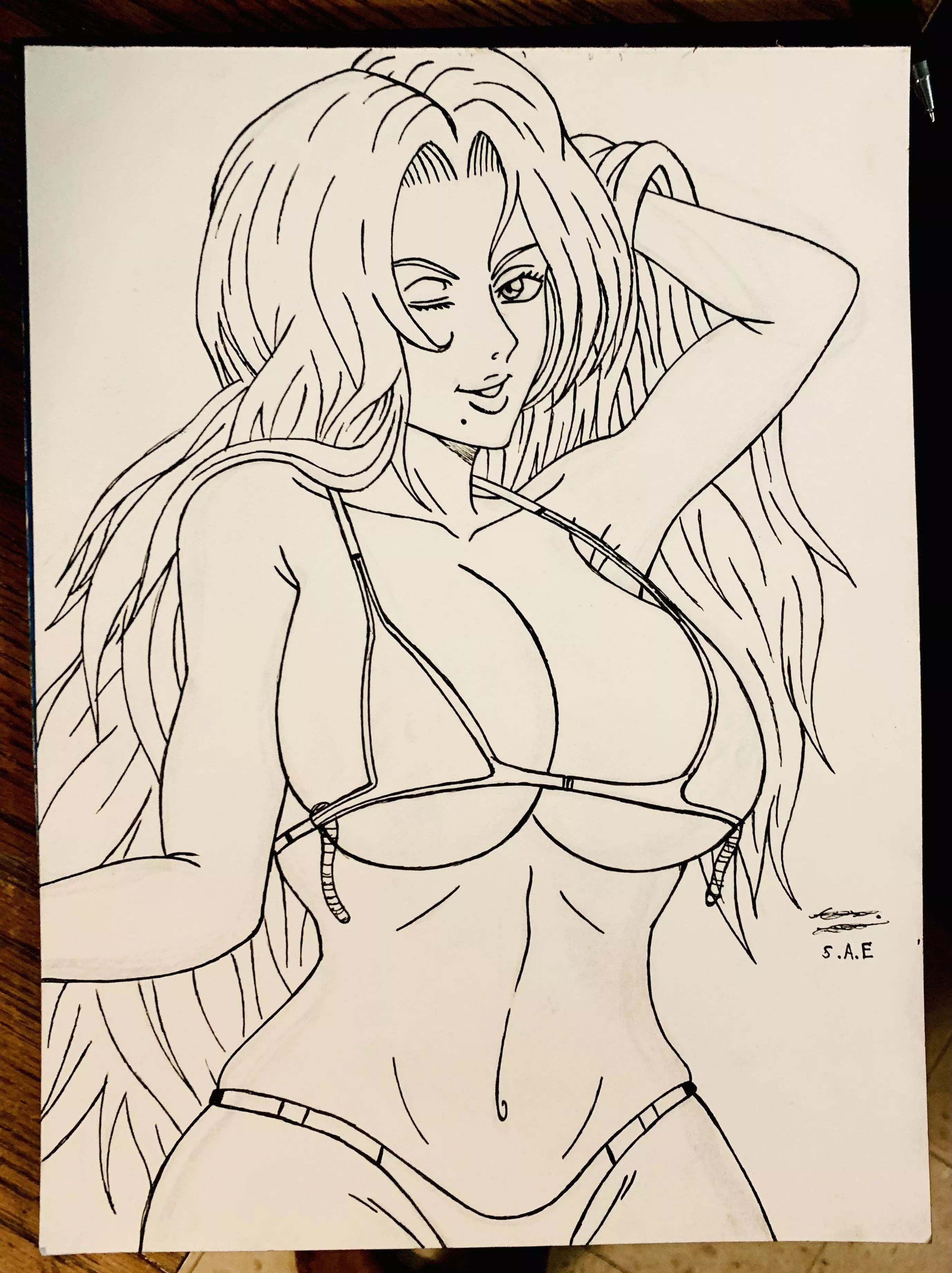 Swimsuit Rangiku made by me.