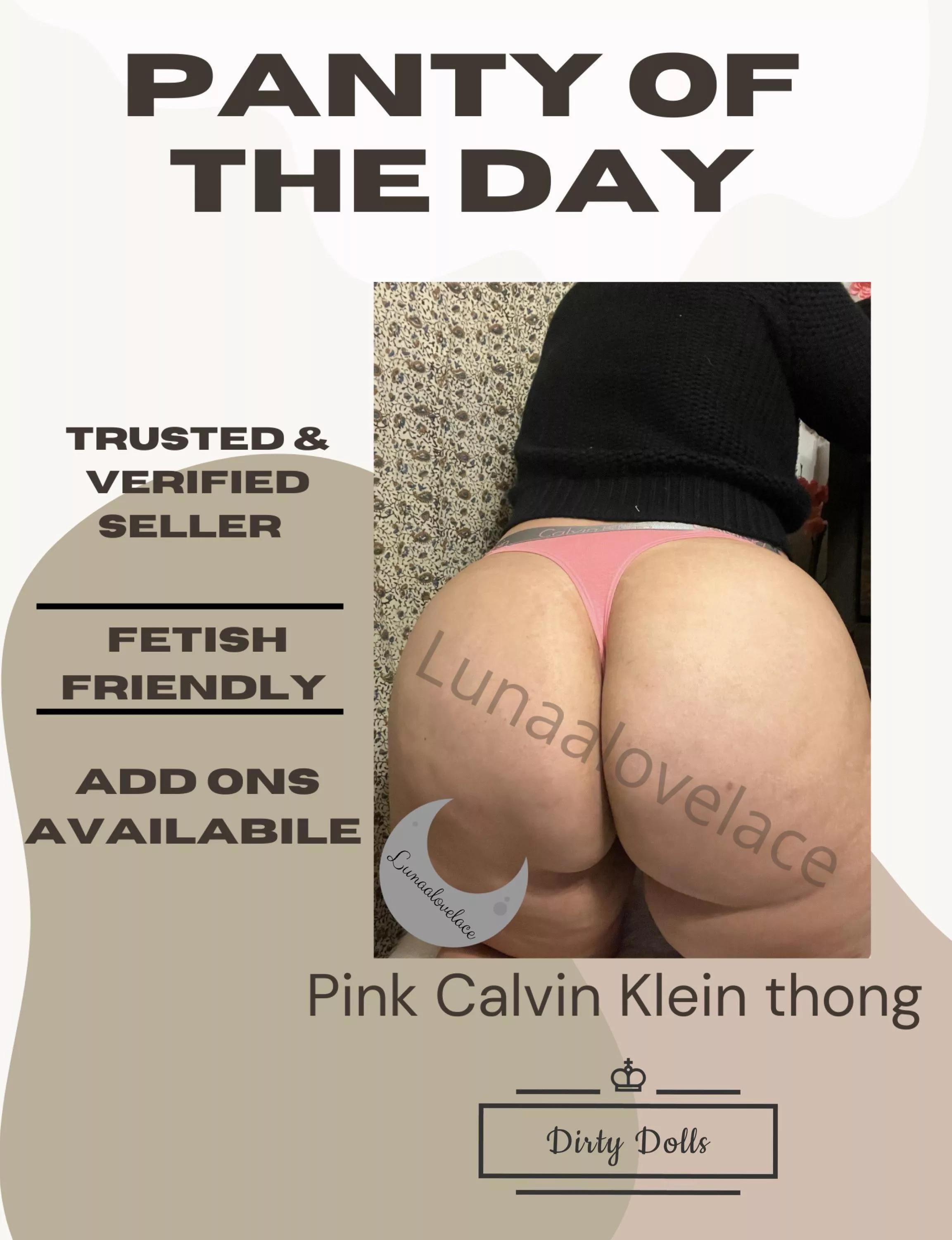 âœ¨Panty of the dayâœ¨ 3 DAY WEAR, TRIPLE EVERYTHING AND 25% OFF!ðŸ’ž [US] discrete packaging/ships next day [PTY] [SELLING] Message my kik @lunaalovelace for more info ðŸ‘