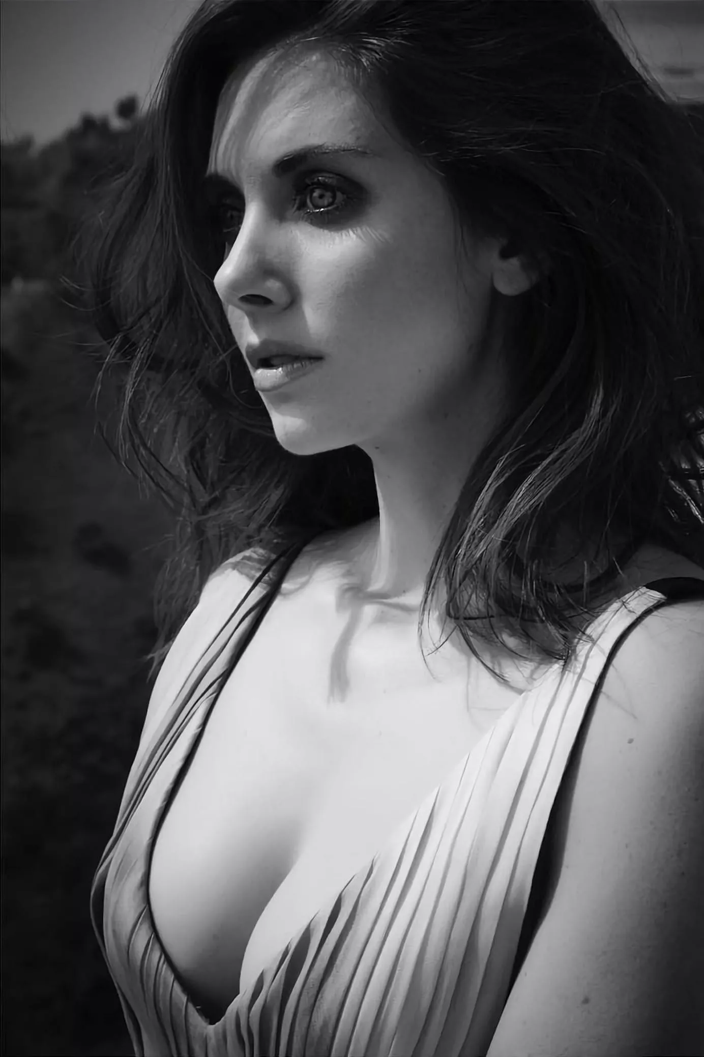 Alison Brie (B&W)