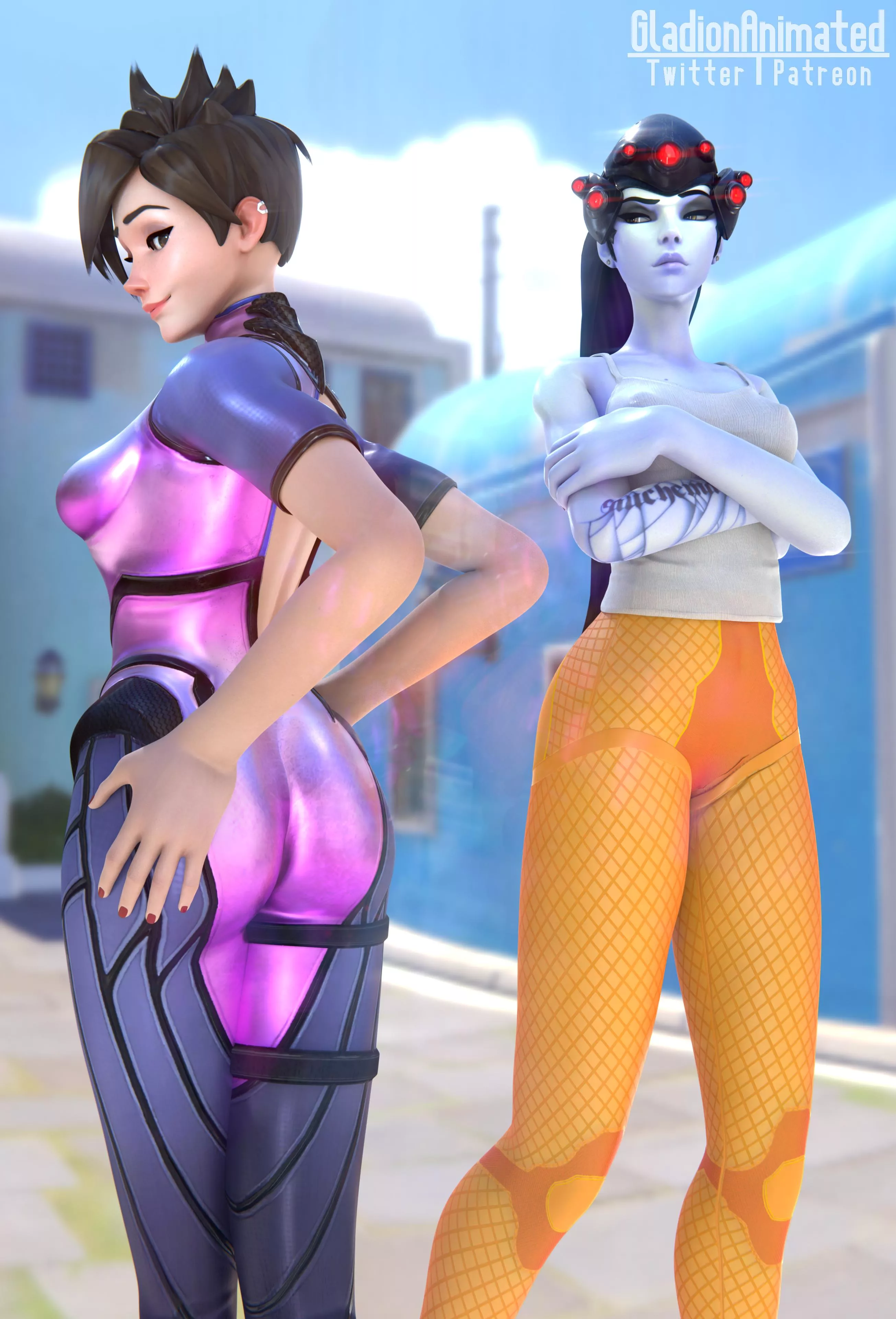 Tracer - Widow Clothes Swap (GladionAnimated)