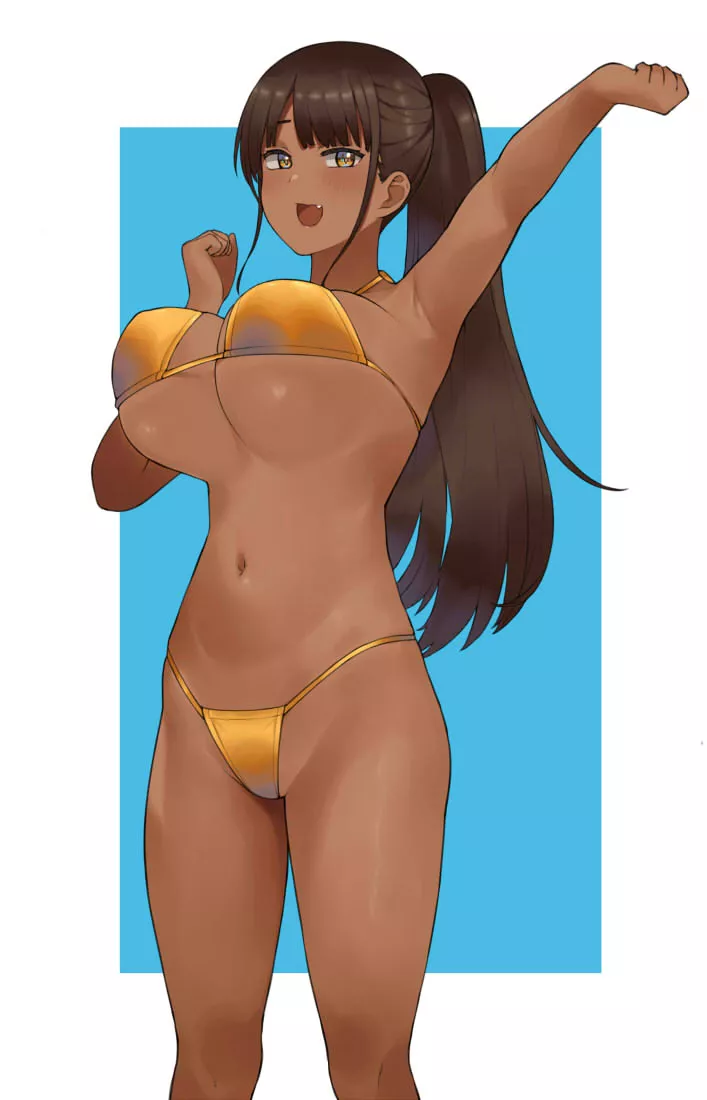 Gold Swimsuit Senpai